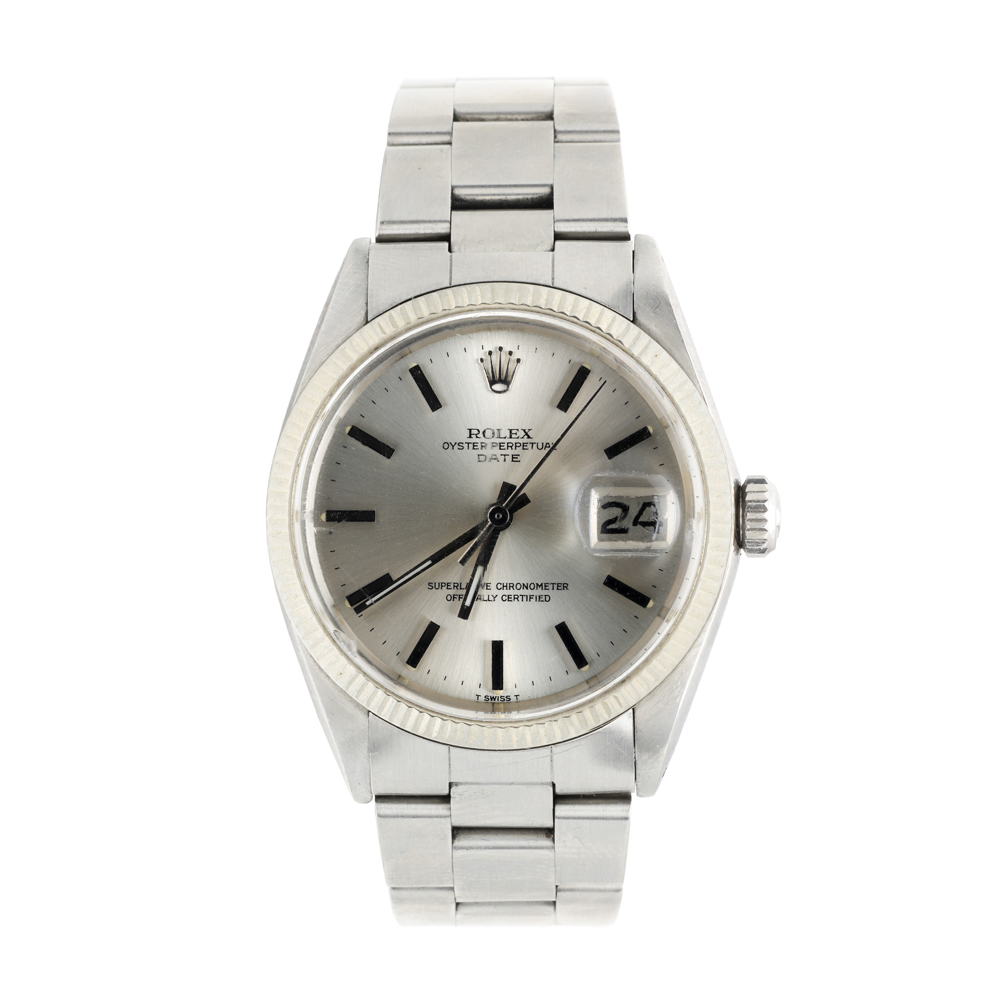 Rolex Oyster Perpetual Date Watch, made of gold and steel, handheld, masculine
