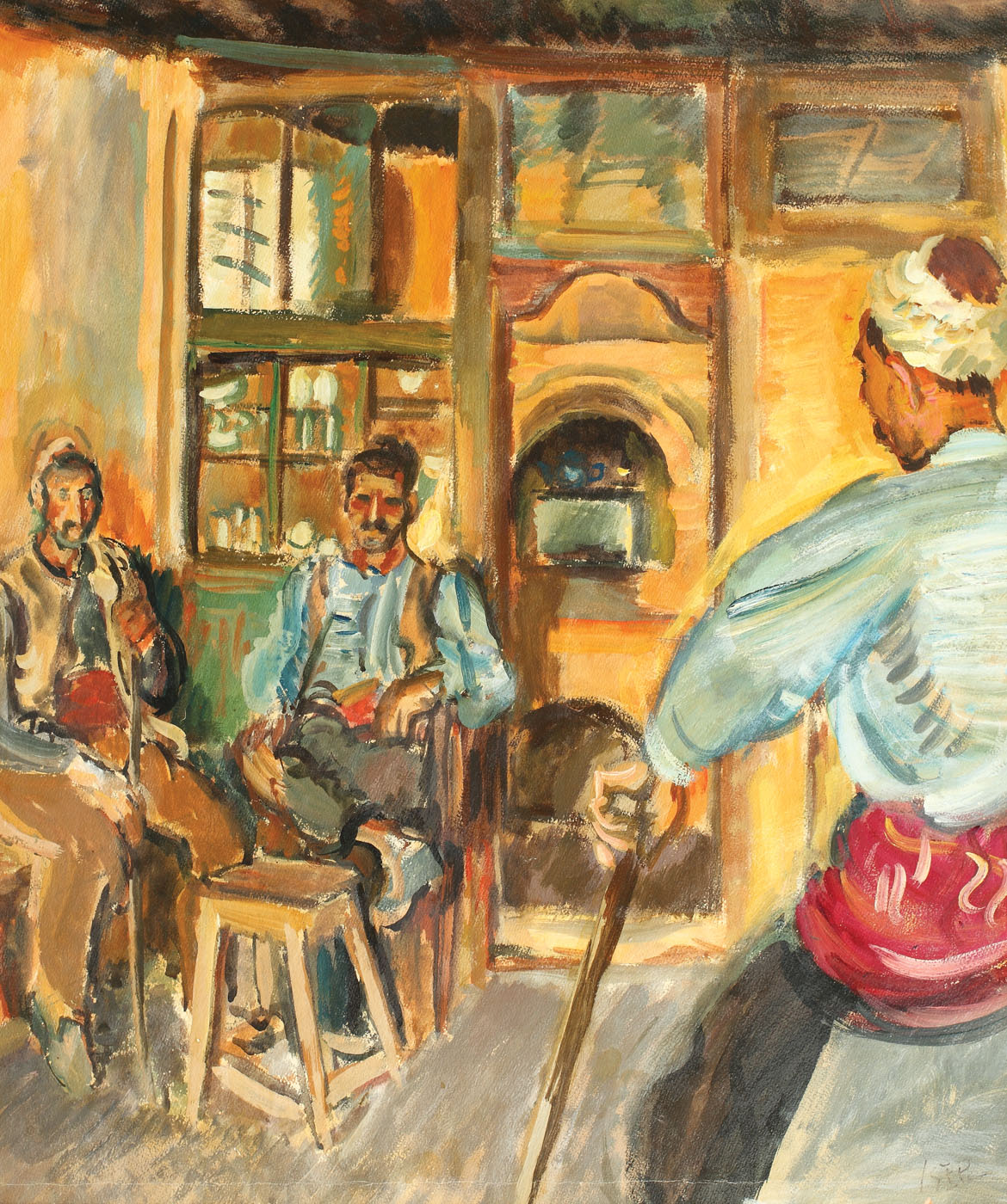 Turci la cafenea în Balcic