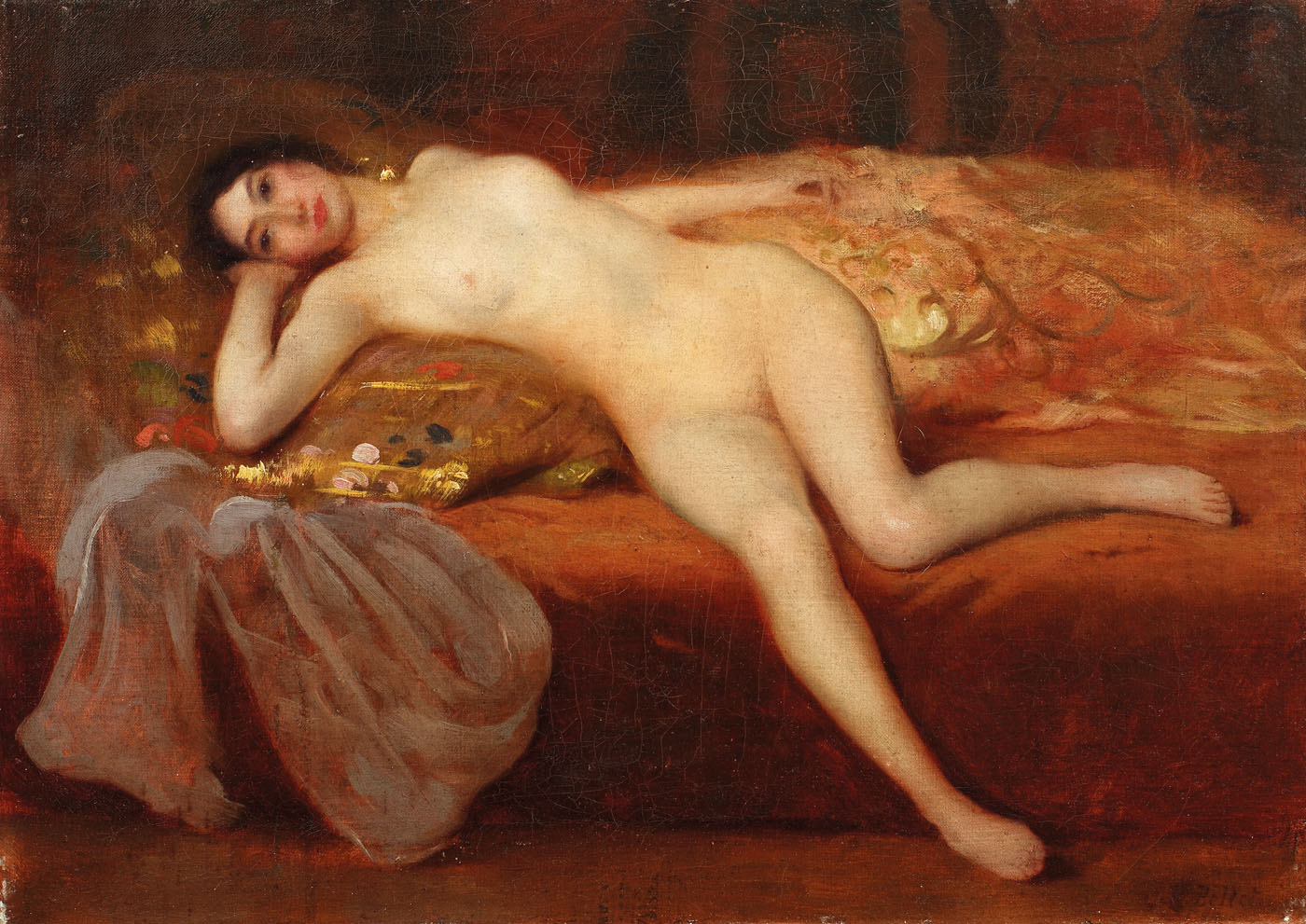 Nud pe divan