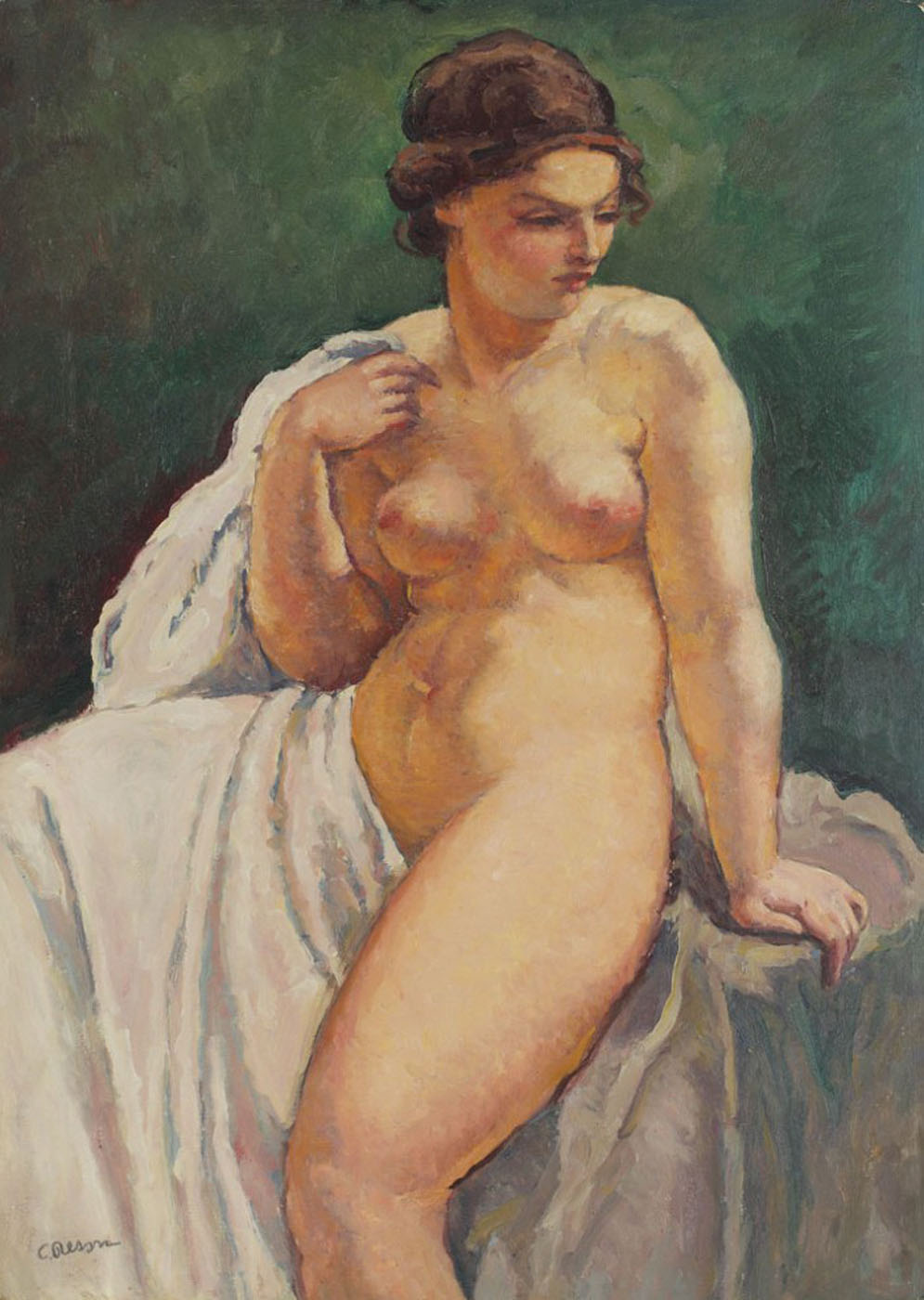 Nud pe divan