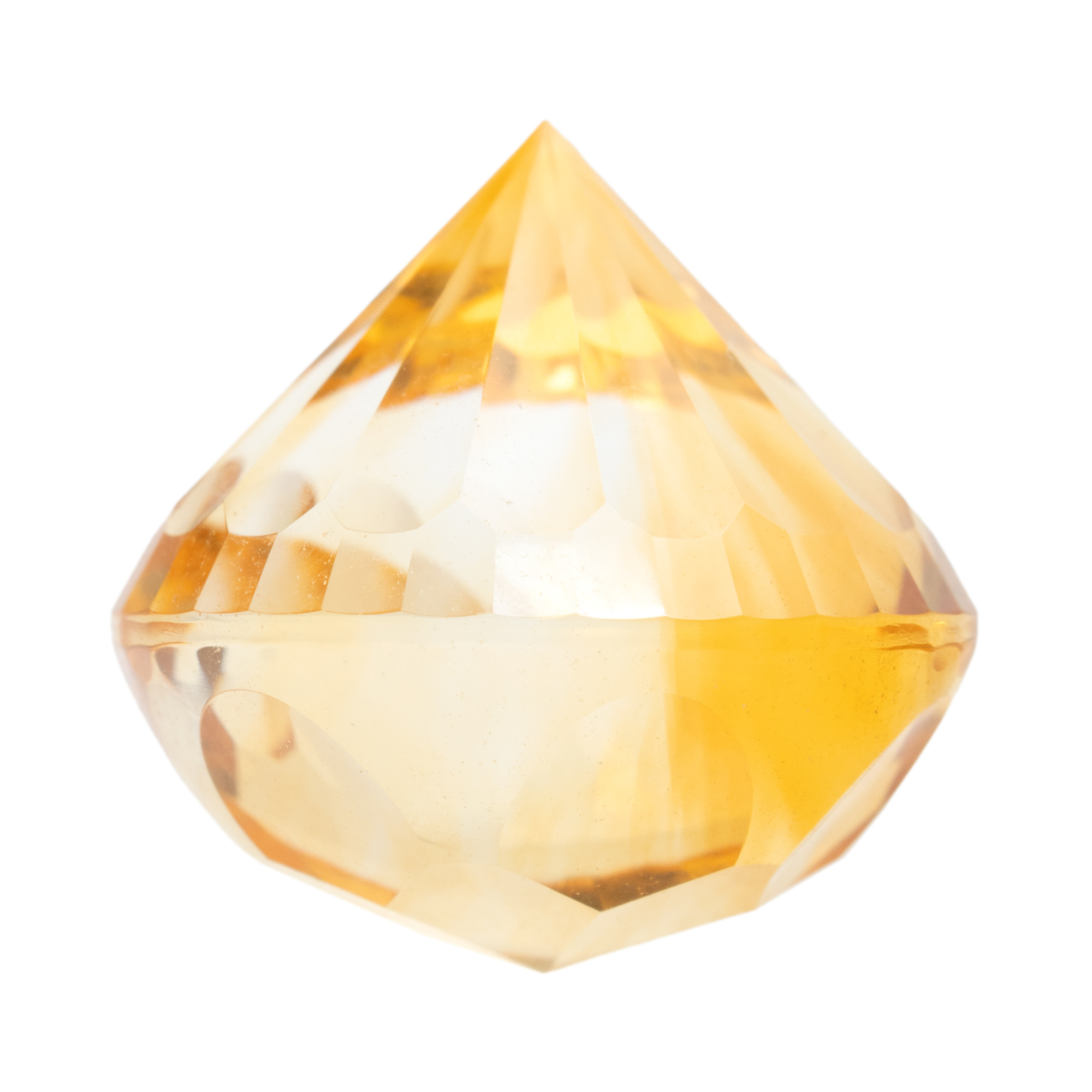 Citrin designer cut, galben, eye-clean, cca. 15,14 ct.