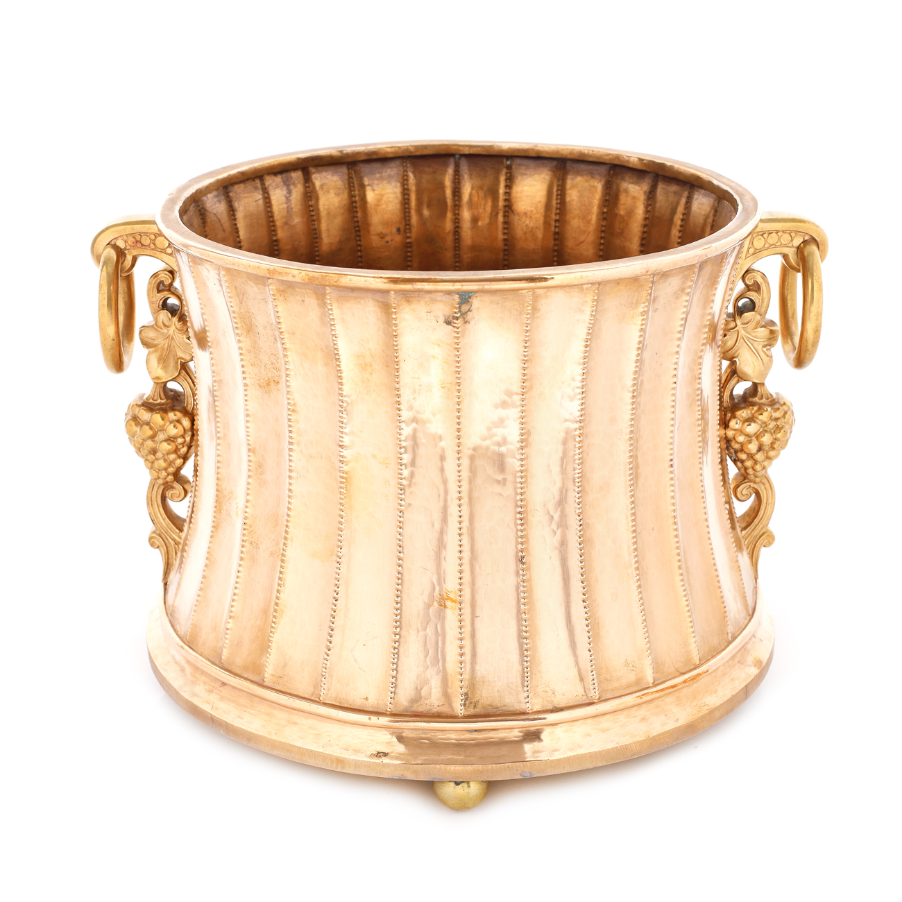 Cache-pot în manieră Wiener Werkstätte, din bronz doré, cca. 1900