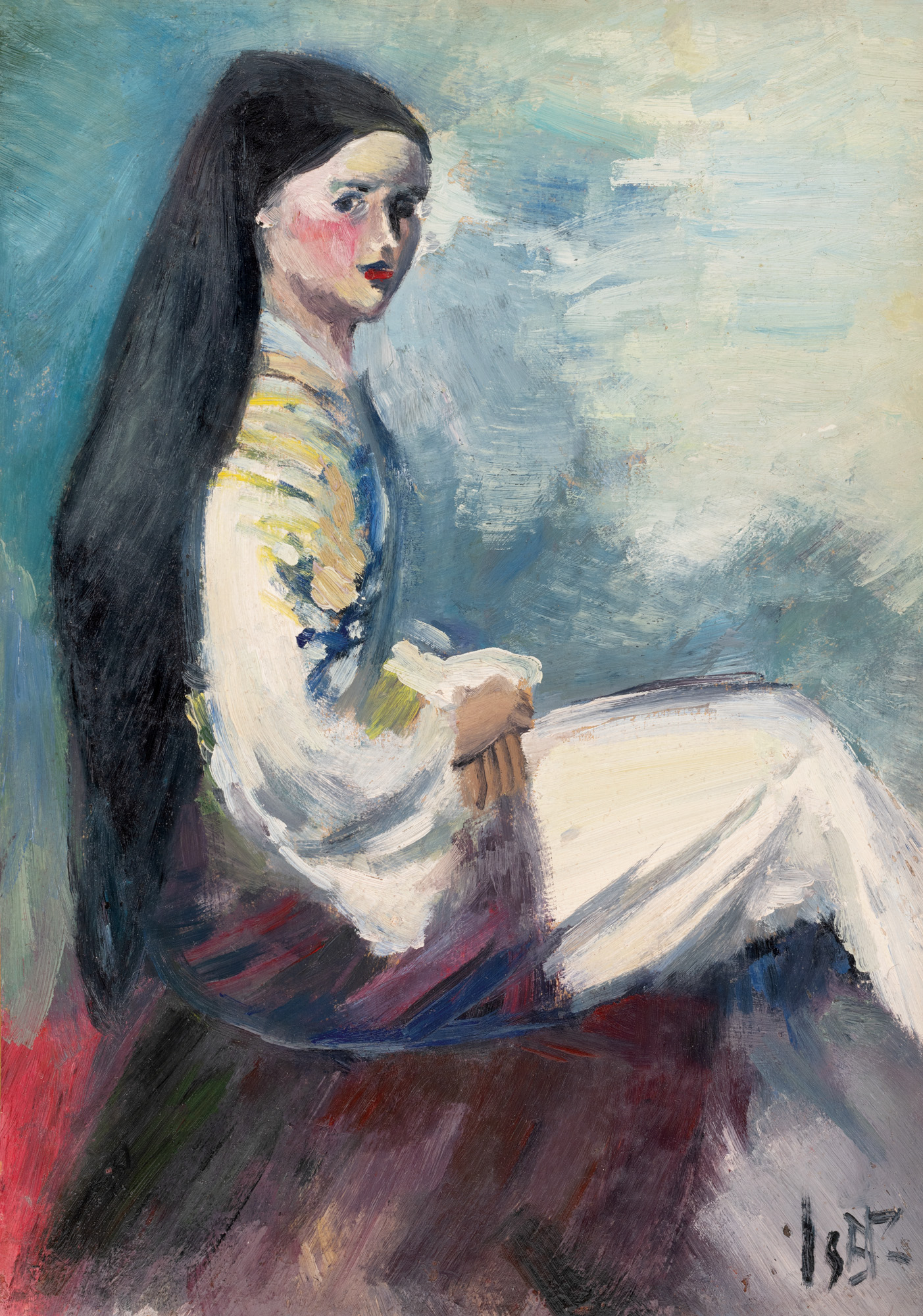Young Woman in Traditional Costume