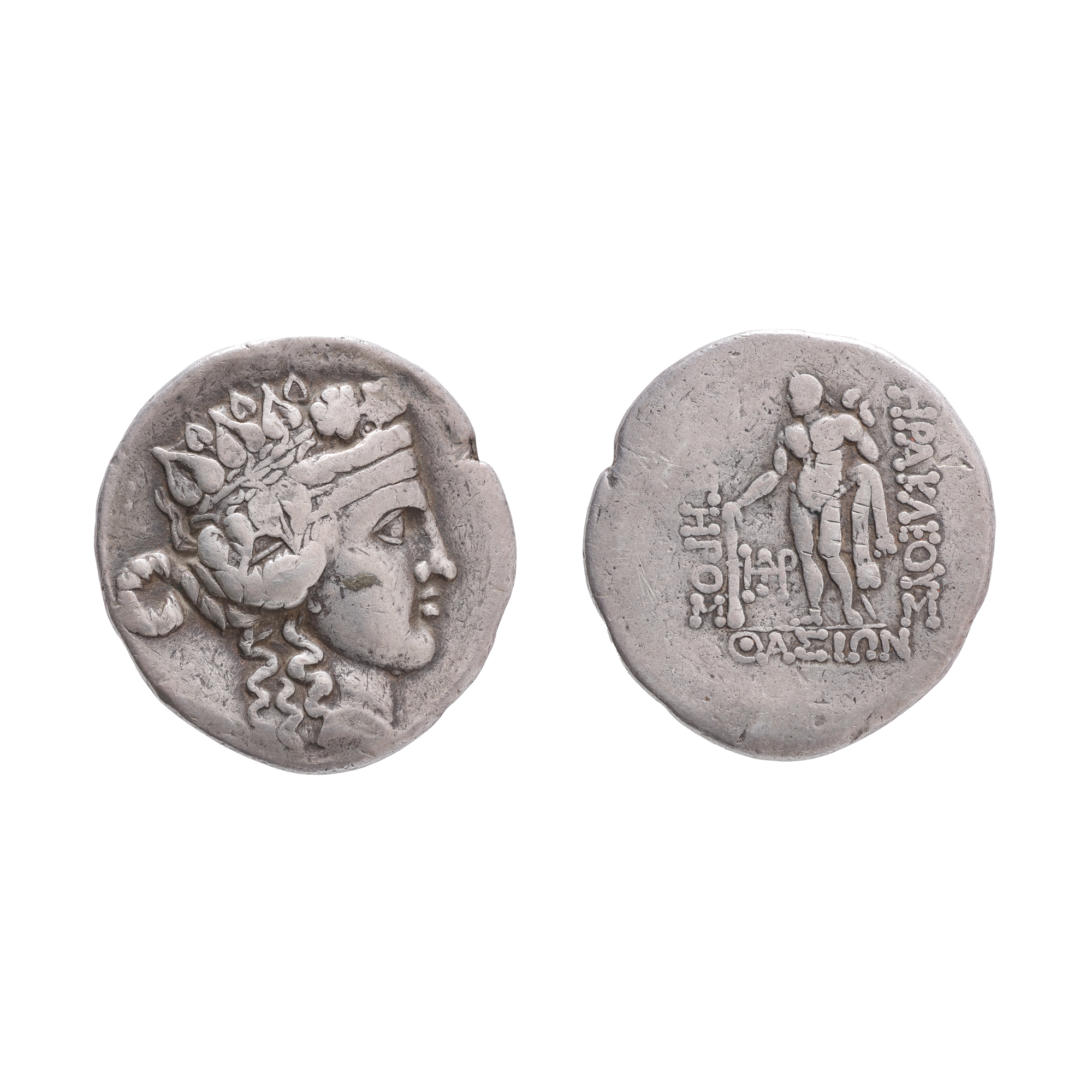 Monedă Tetradrahmă, Thasos, Tracia, sec. II-I î.e.n., argint