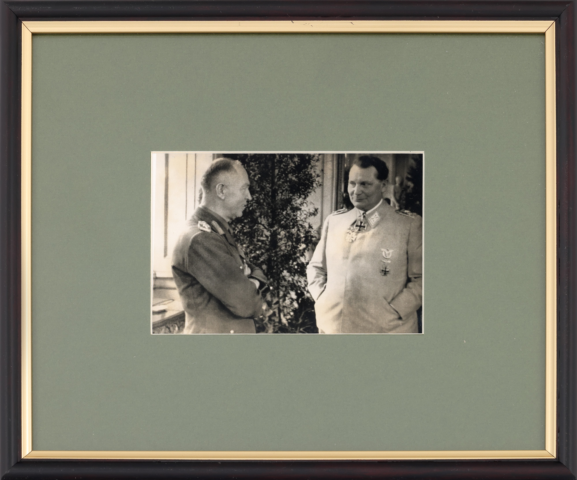 Fotografie ilustrându-i pe Ion Antonescu împreună cu Hermann Göring, 5 martie 1941, Belvedere Palace, Viena