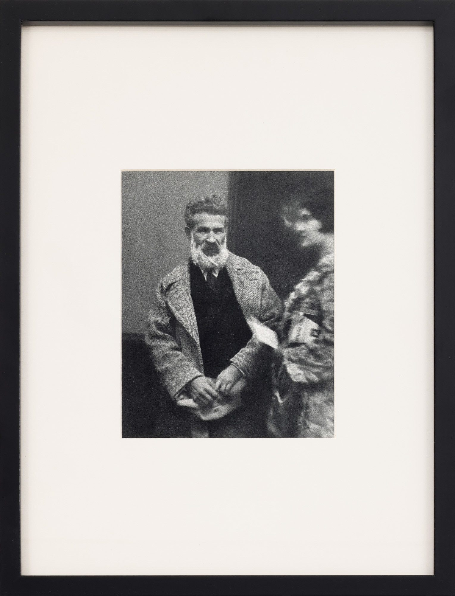 Photogravure depicting Constantin Brâncuși in Paris, negative by André Kertesz, 1928, accompanied by certificate of authenticity