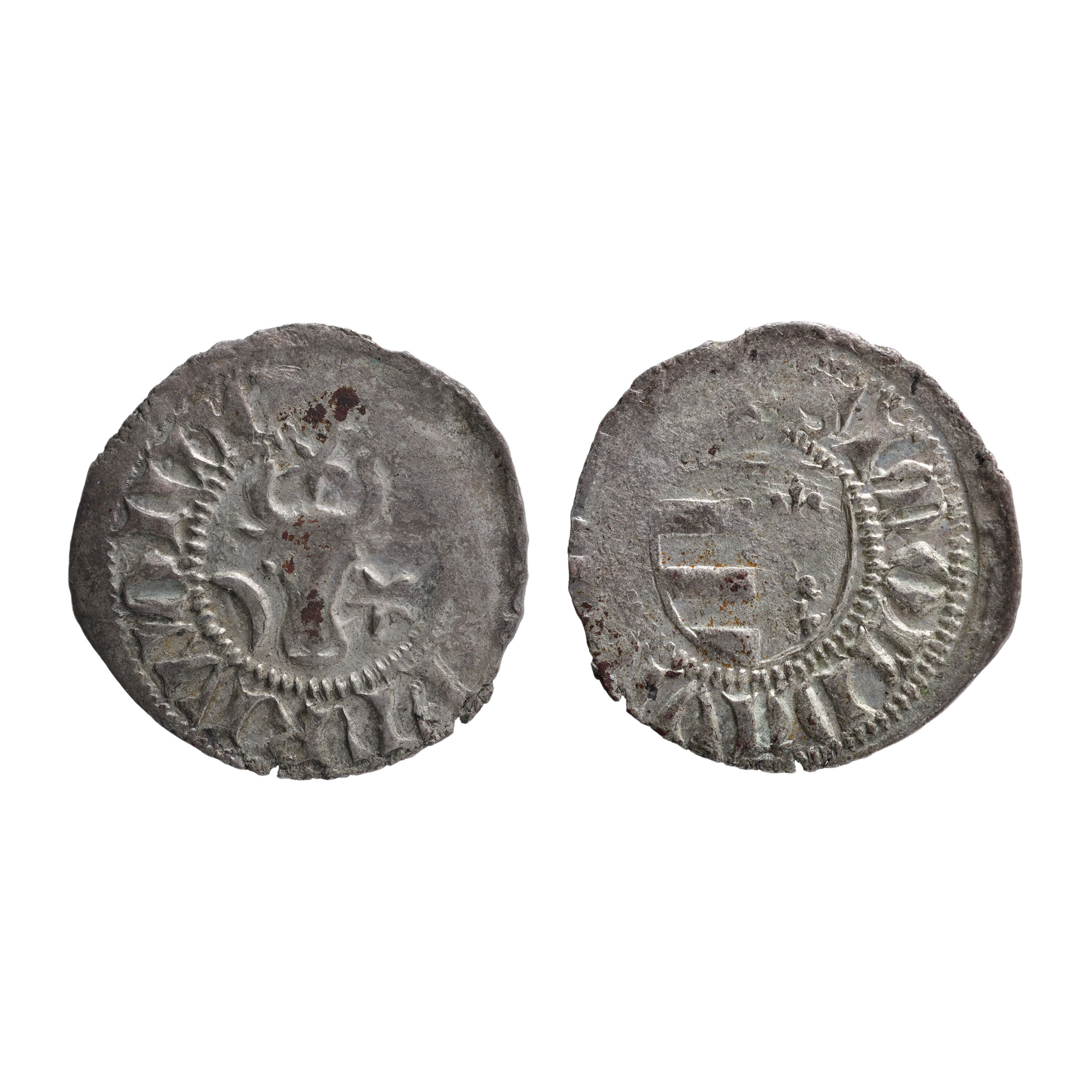 Gros Coin, Petru Mușat, Moldova, 1375-1391, silver, first coin minted by a voivode of Moldova