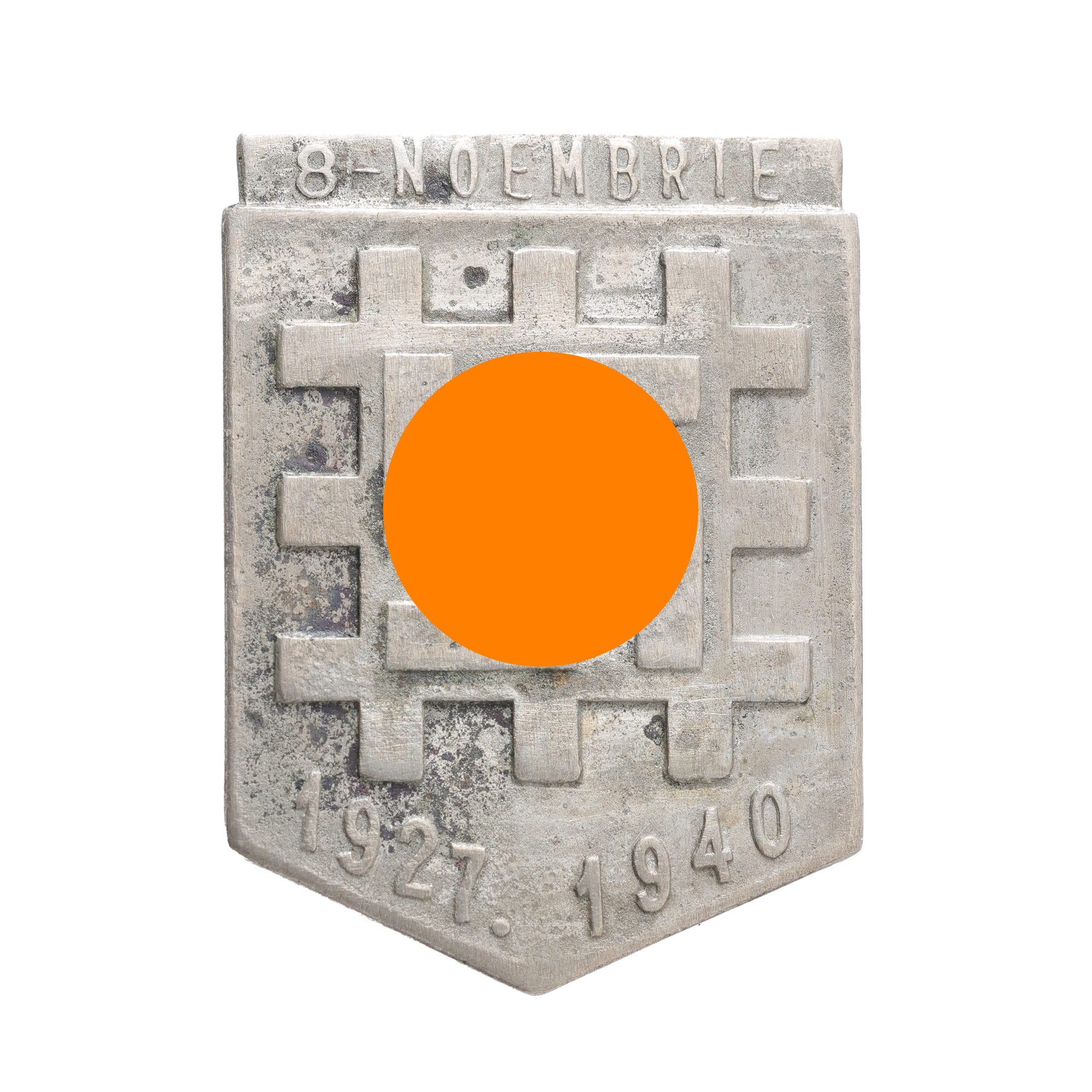 Insigna Gărzii de Fier, emisă cu ocazia formării Statului Național-Legionar, 1940, piesă rară