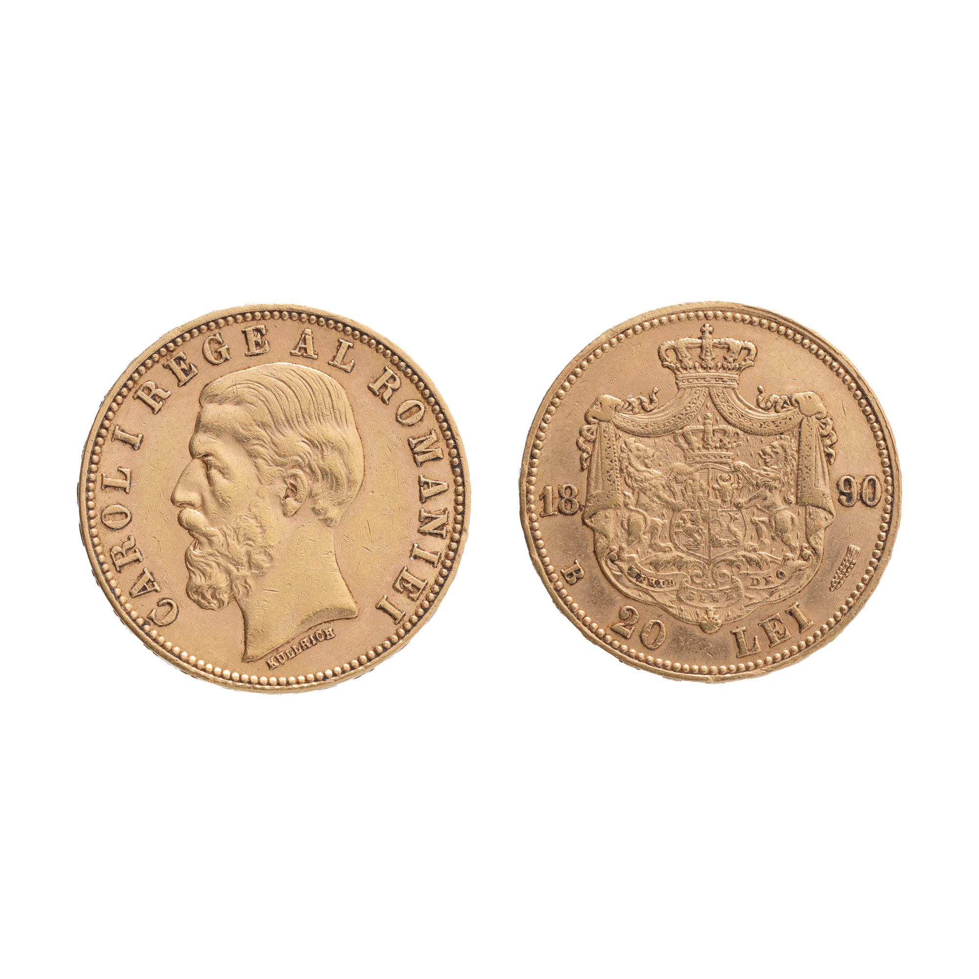 Monedă 20 Lei 1890, aur