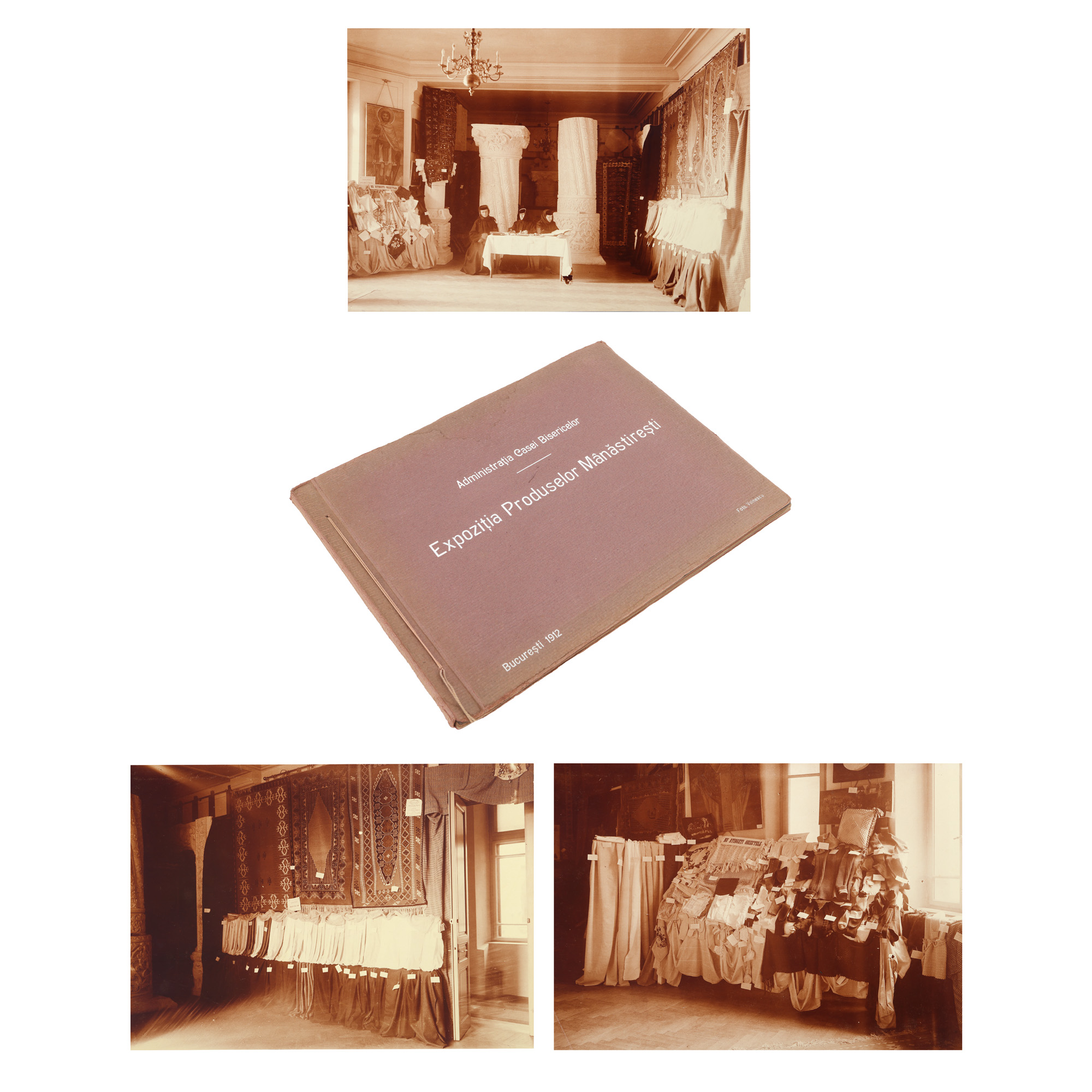 Album ”Expoziția produselor mânăstirești”, București, 1912, ediție rară