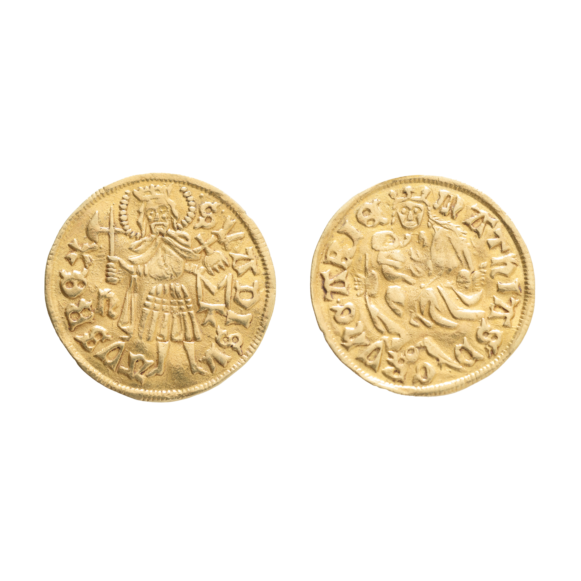 Ducat Coin, Matei Corvin, approx. 1482-1489, Minted in Sibiu, Gold, Rare Collection Item