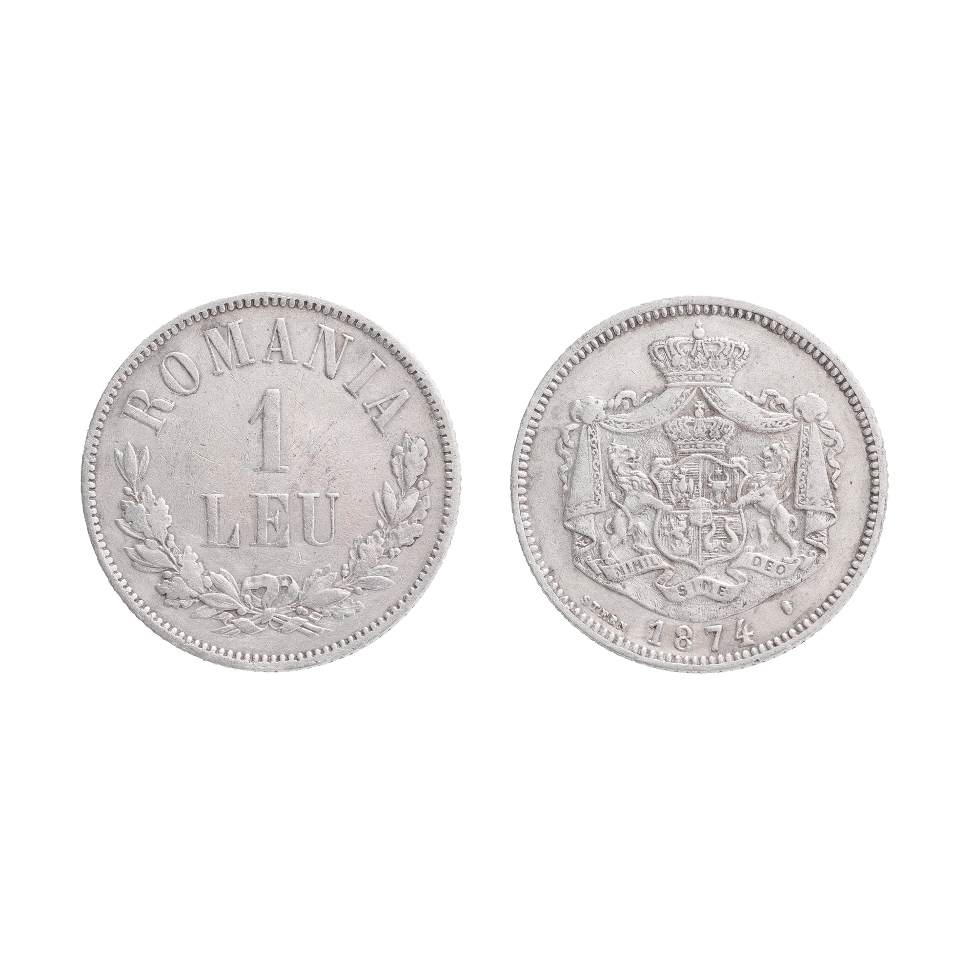 1 Leu Coin 1874, Silver