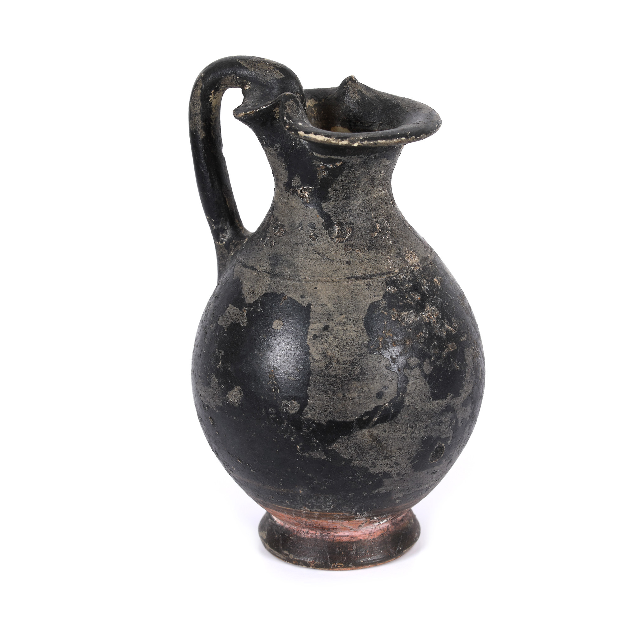 Oinochoe trilobat, în stil Gnathia, sfârșitul sec. IV î.e.n.