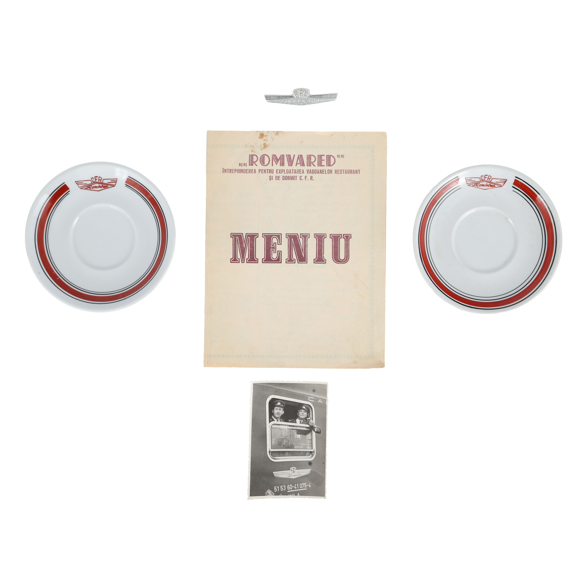 Lot Romanian Railways, Restaurant Cars, from the "Golden Age" period, circa 1972