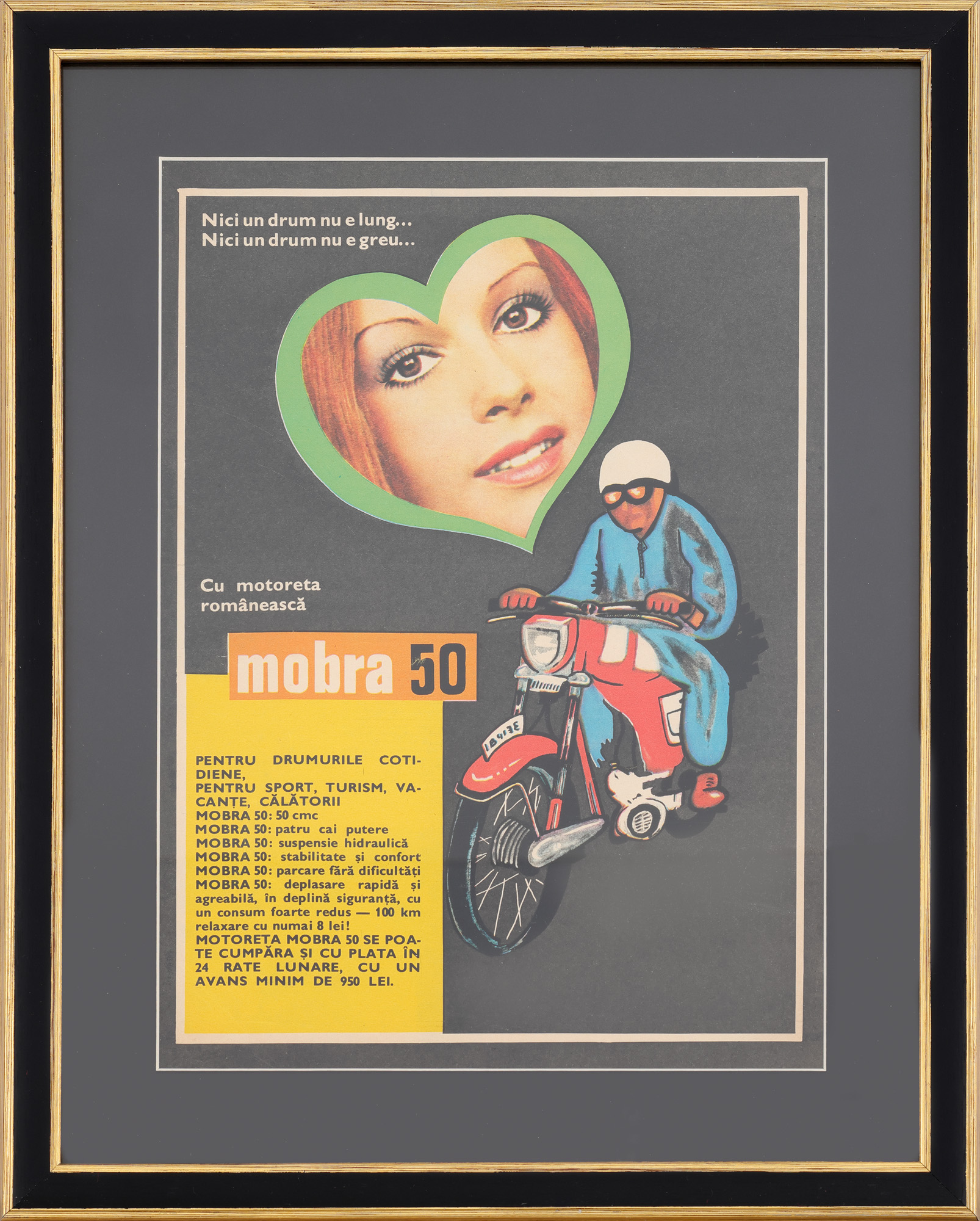 Afiș publicitar ”Mobra 50”, anii '70