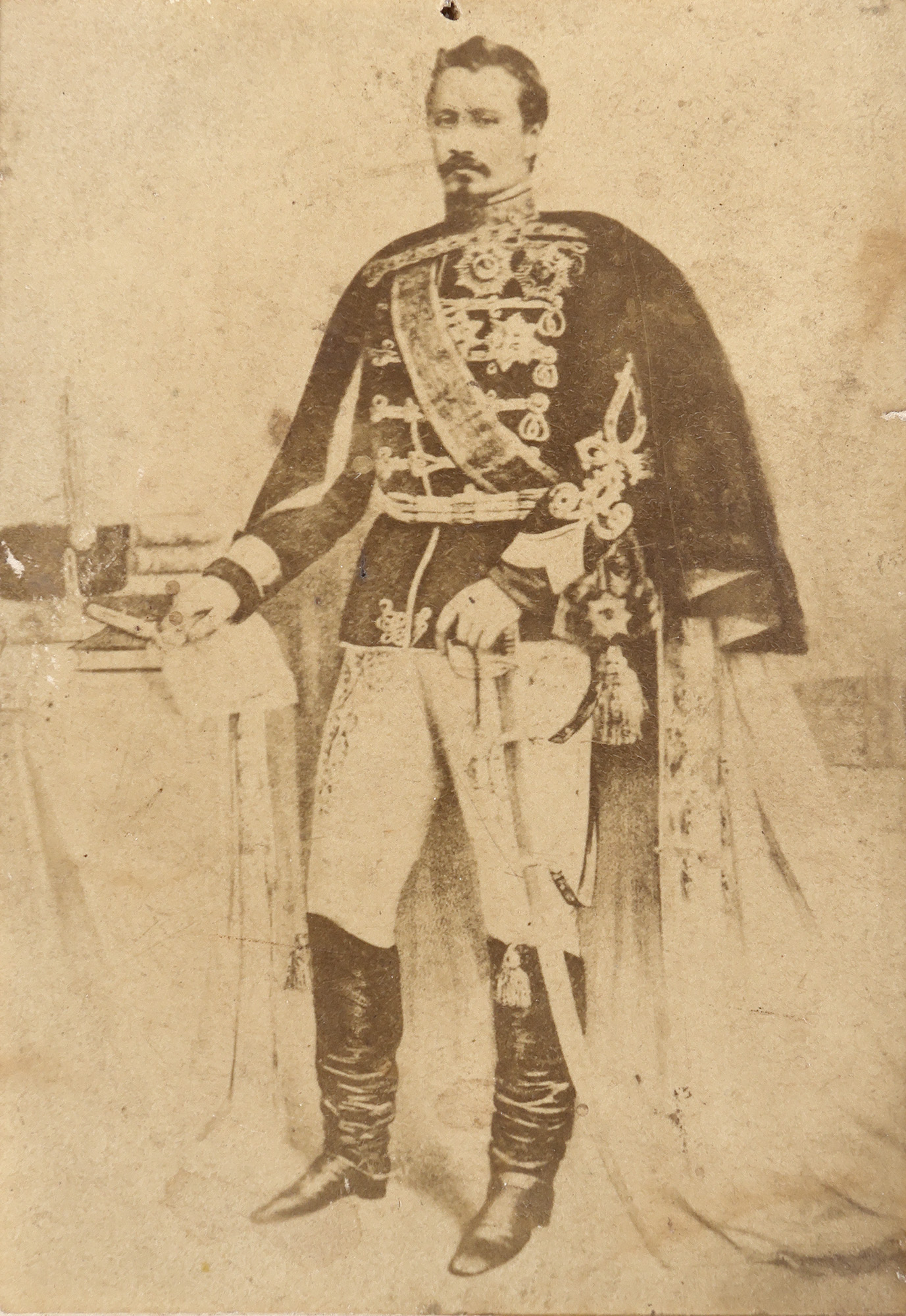 Fotografie ilustrându-l pe Alexandru Ioan Cuza, cca. 1890
