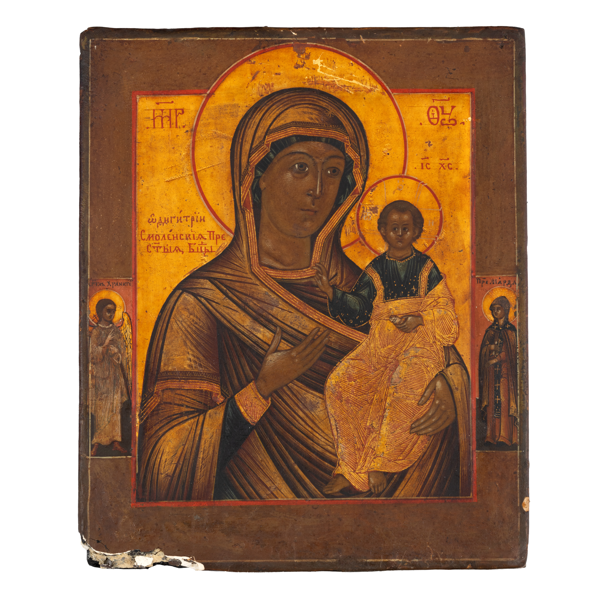 Icon on wood, "Mother of God with the Infant", Russian school, mid 19th century, from collection