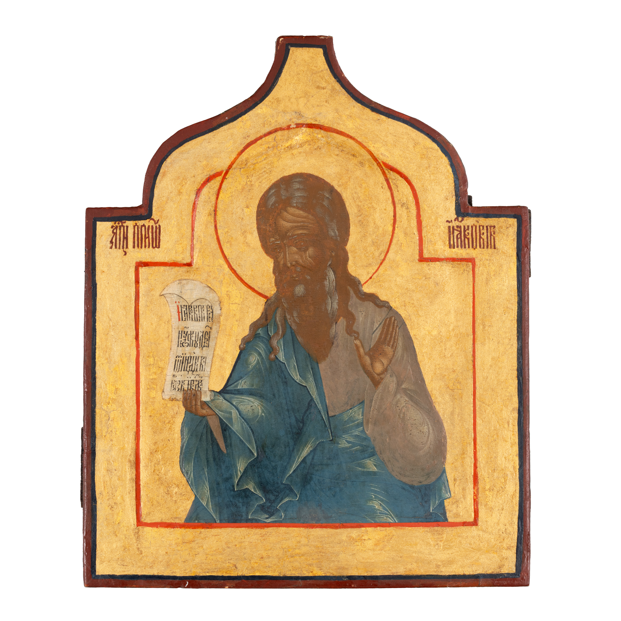 Icon on wood, "Saint Prophet Abdias", Russian school, first half of the 17th century, rare piece