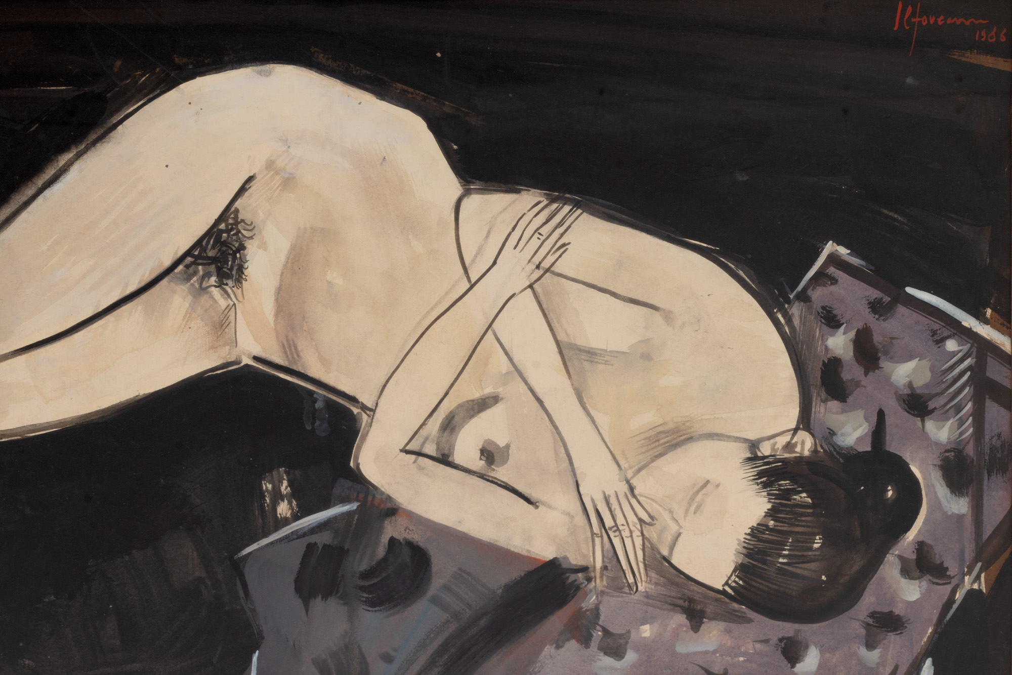 Nud dormind