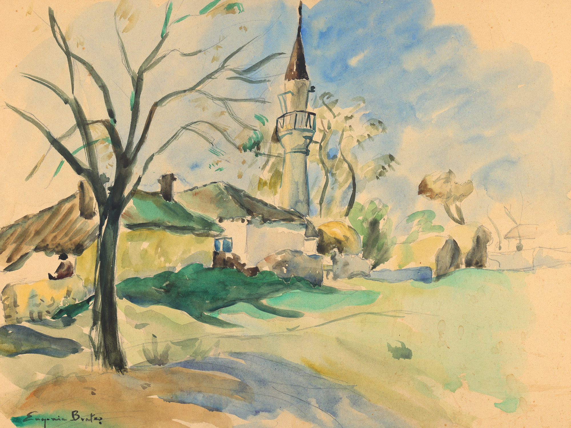 Landscape with Minaret