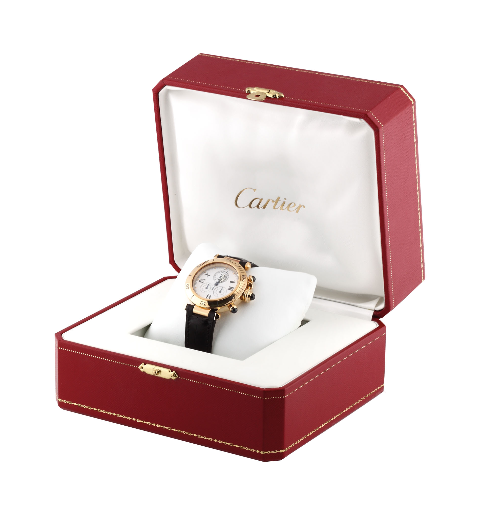 Ceas Cartier Pasha, de mână, unisex, din aur