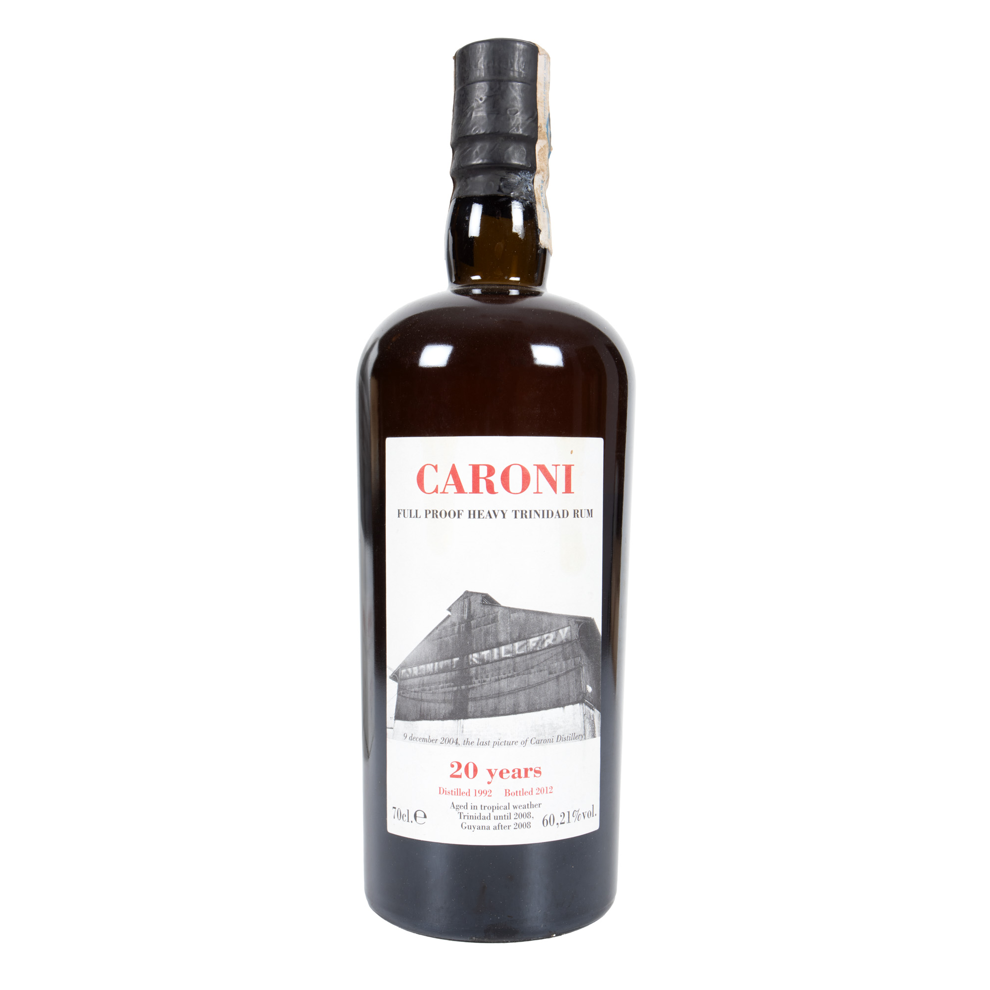 Rom Caroni, 20 years old, distilled in 1982, bottled in 2012, 1st x 0.70l, in the original box