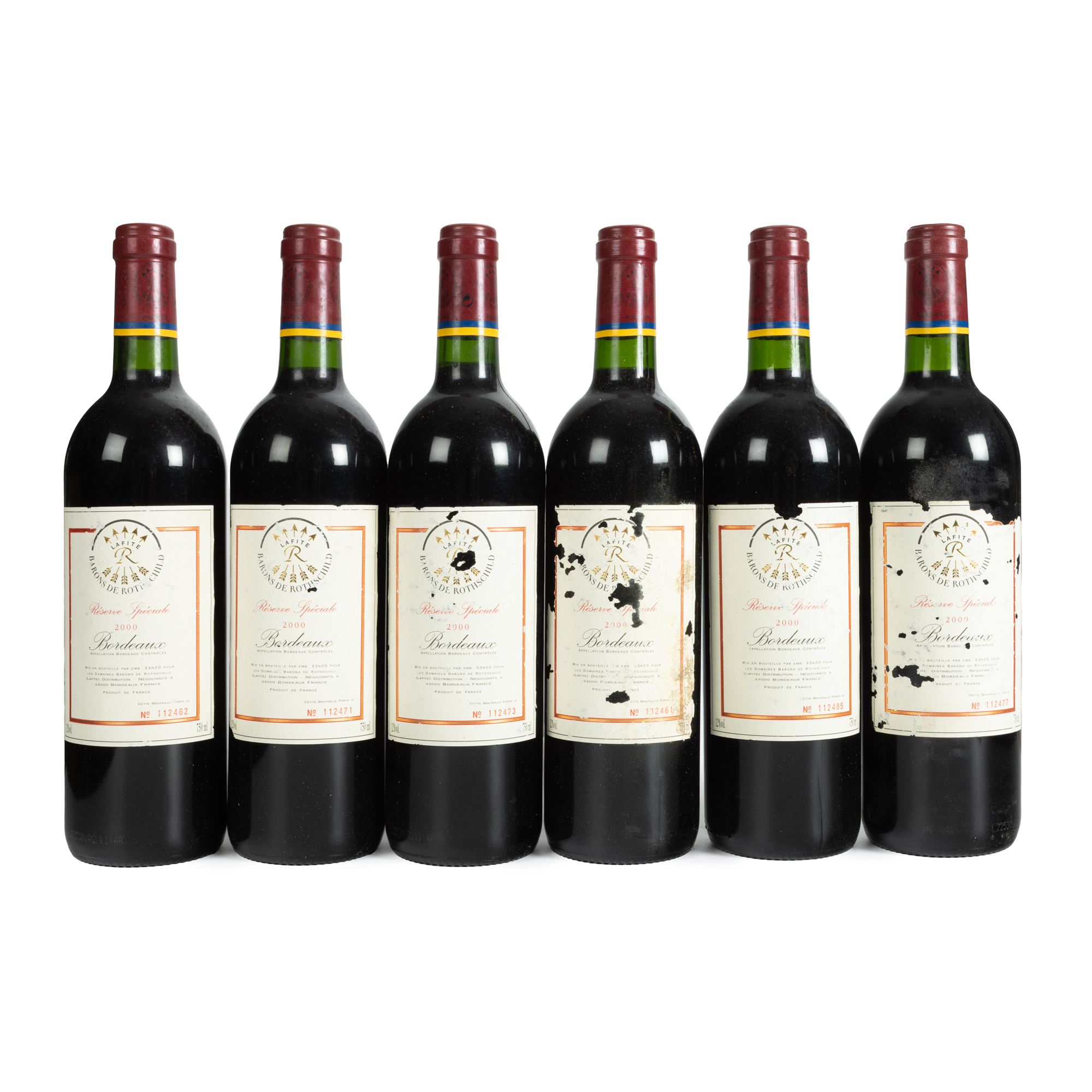 Domaines Barons de Rothschild Lafite Collection, Bordeaux, 2000, 6pcs x 0.75l, in original box