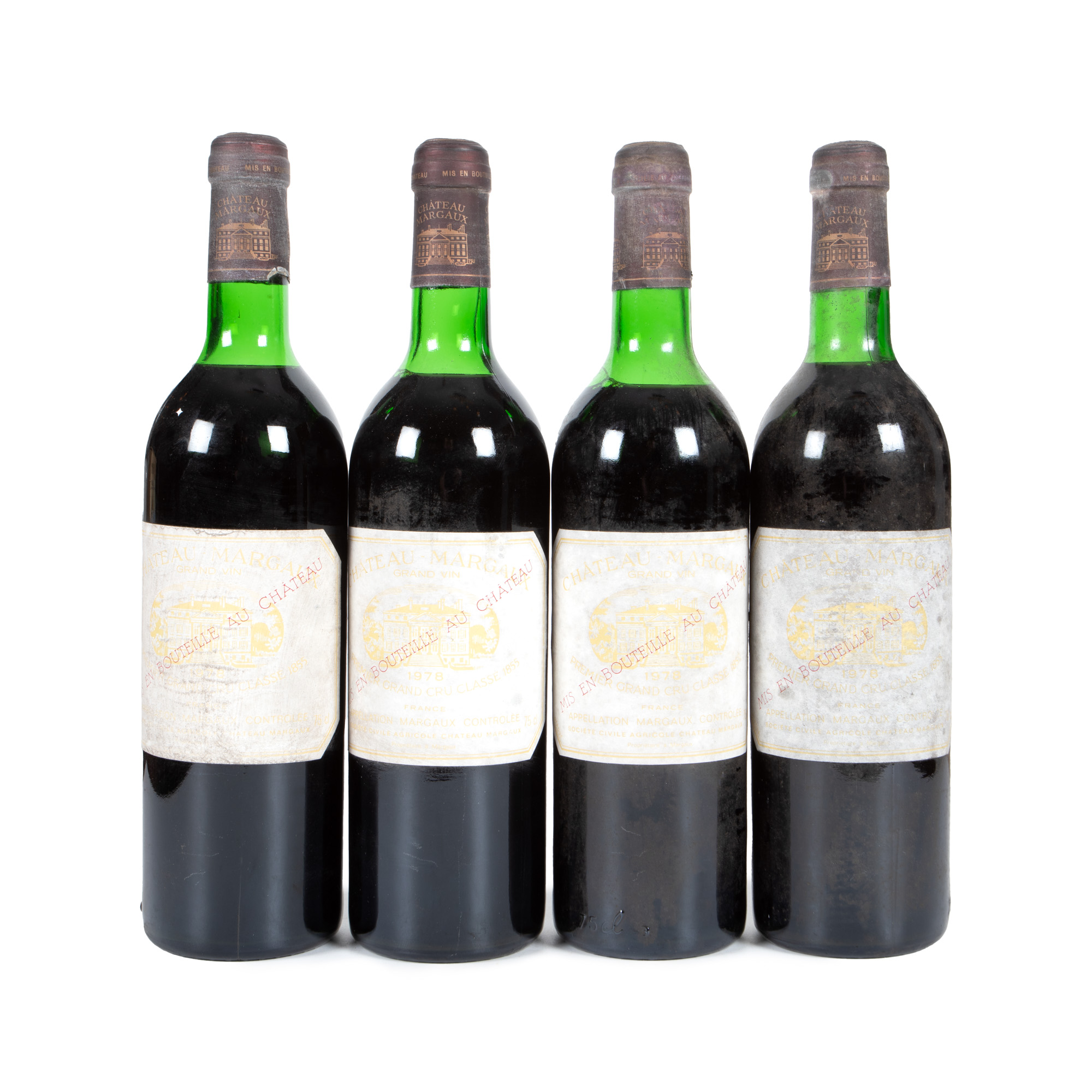 Château Margaux, Margaux Grand Cru Classé, 1978, 4pcs x 0.75l
