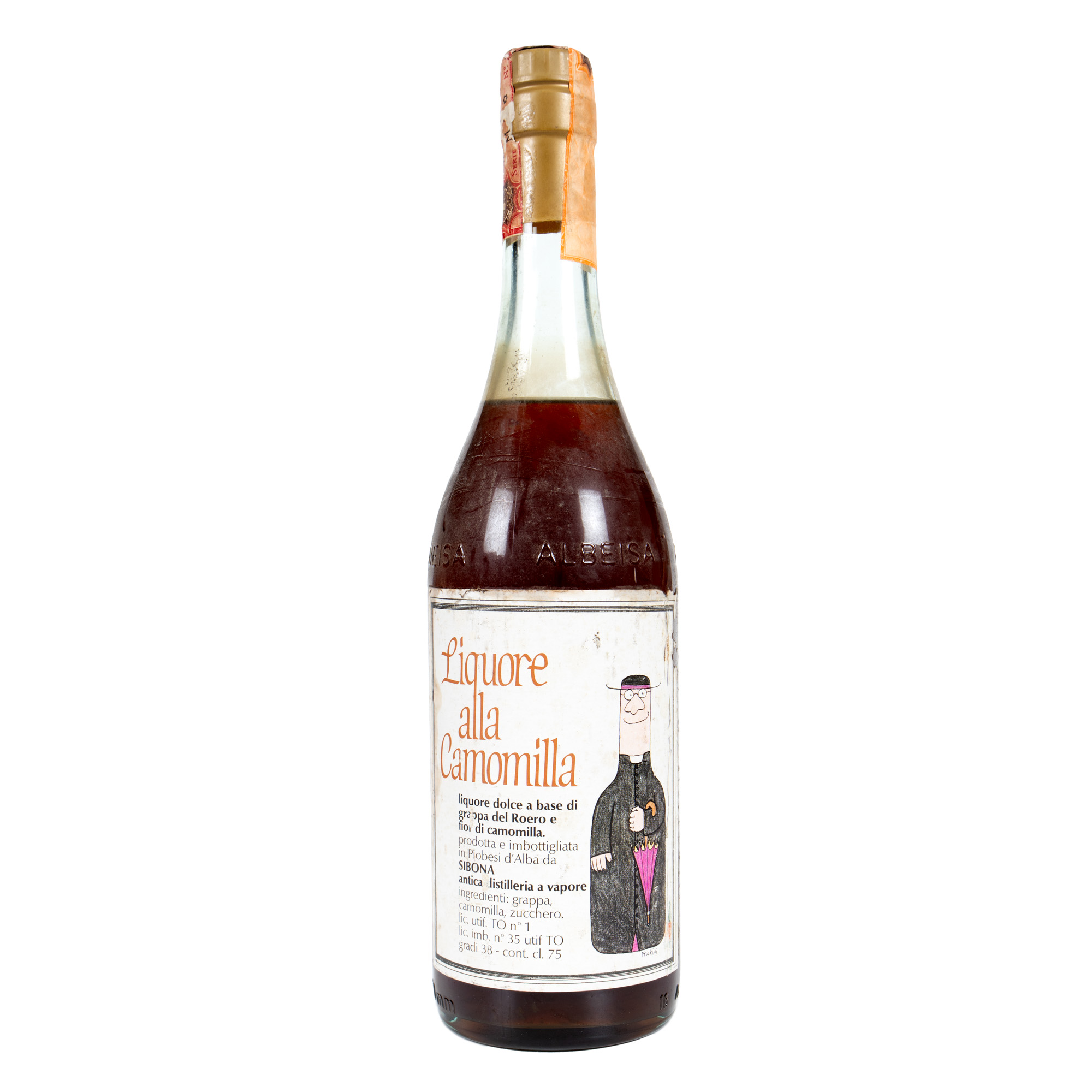 Lichior Camomilla Antica Distilleria Sibona, cca. 1970-1980, 1st x 0,75l