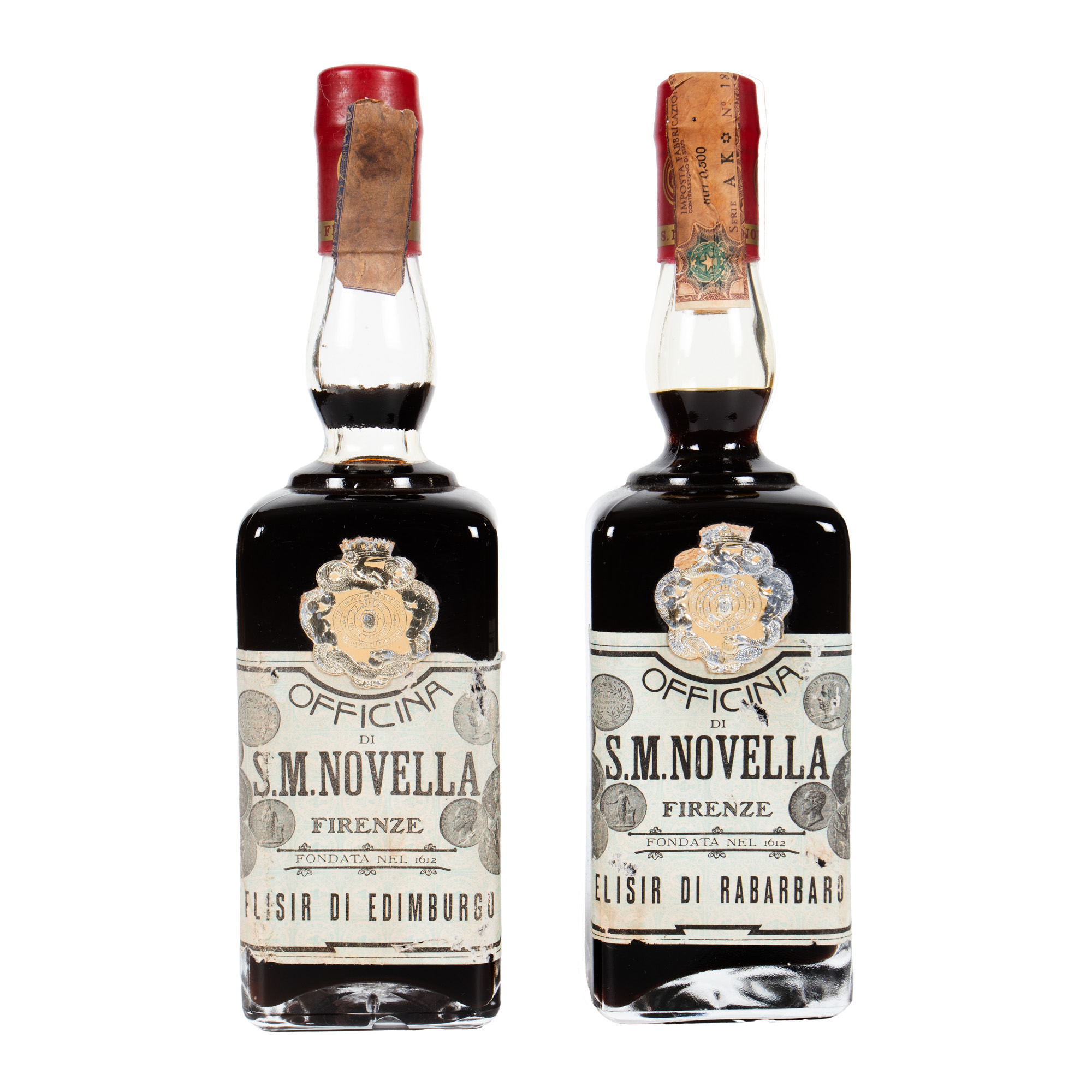 Officina S.M. Novella Elisir Edimburgo & Rabarbaro, 1960, 2st x 0,50l