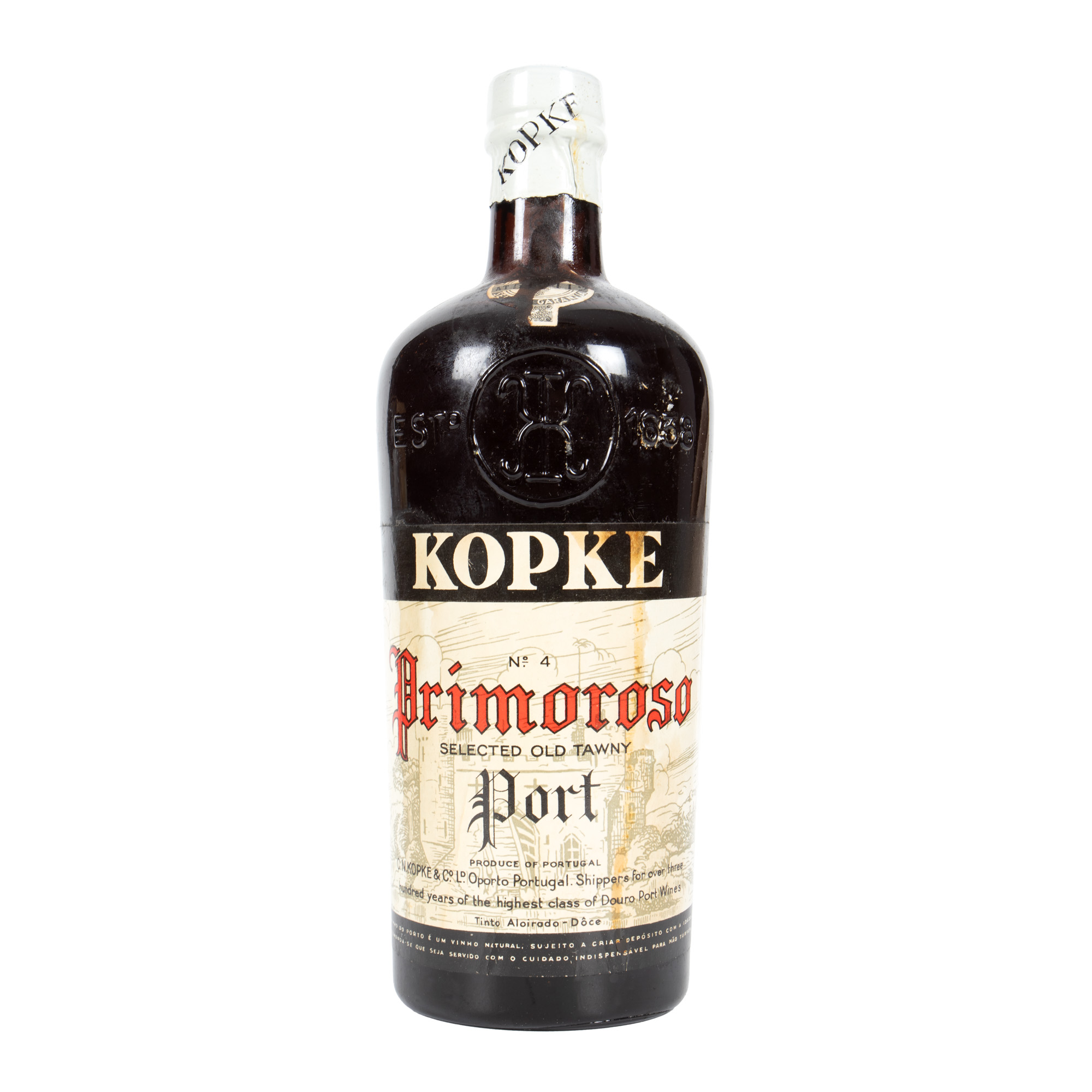 Kopke Primoroso N.4 Vintage Selected Old Tawny Porto Portugal, cca. 1950-1960, 1st x 0,70l