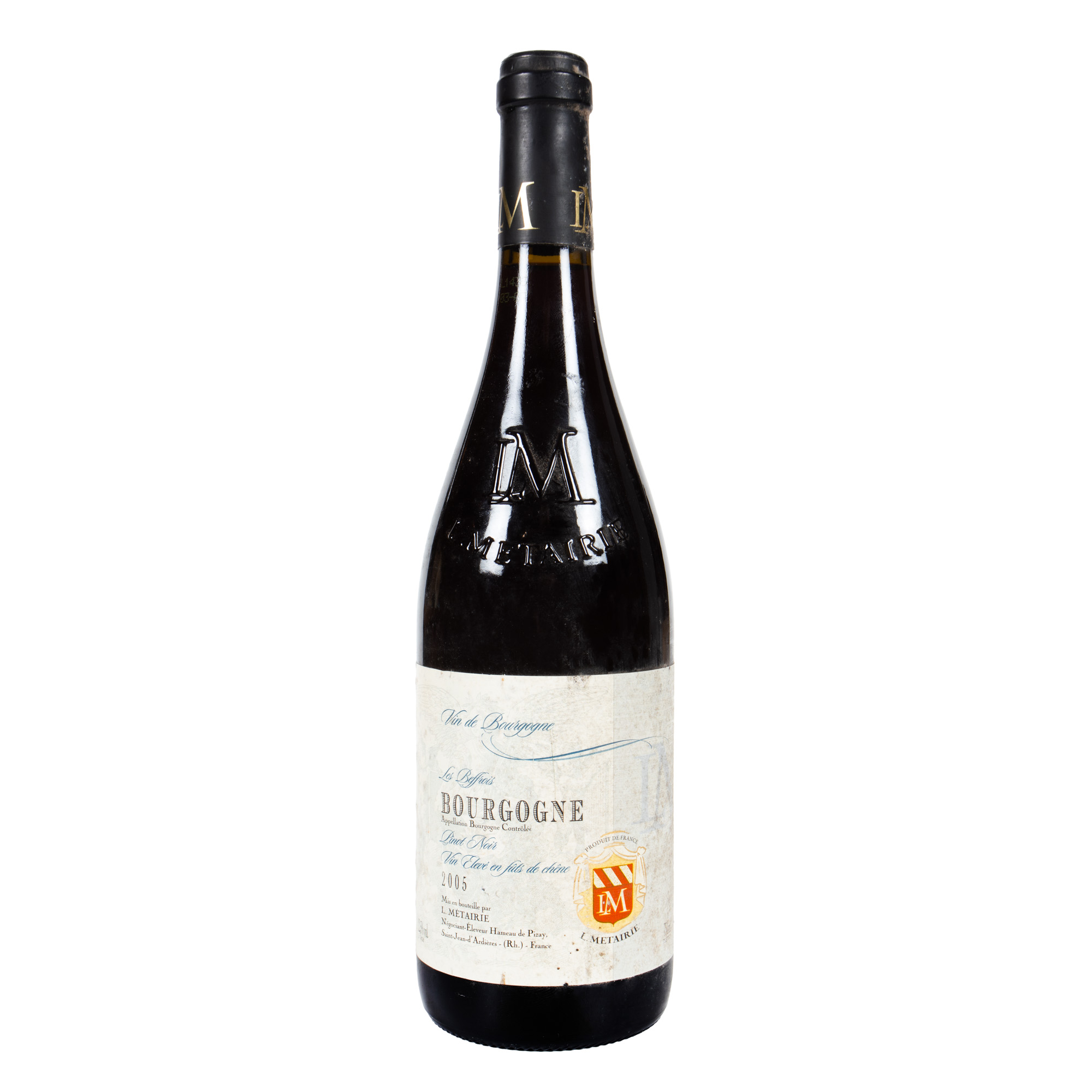Bourgogne L. Métairie, Pinot Noir France, 2005, 1st x 0,75l