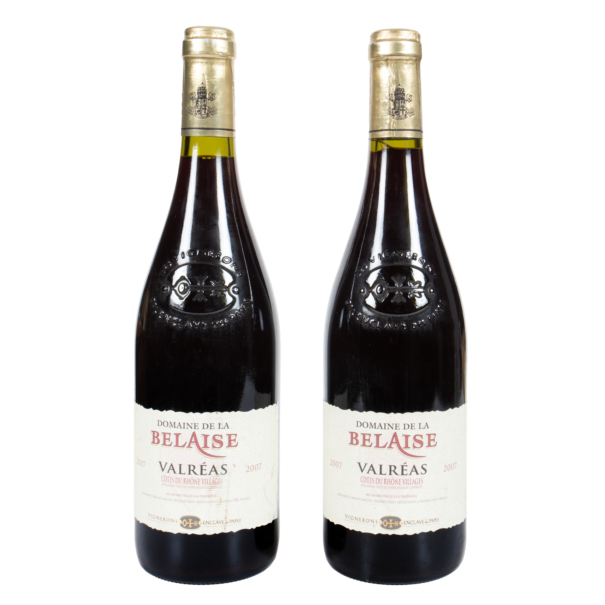 Domaine de la Belaise, Valréas Côtes du Rhône, 2007, 2st x 0,75l