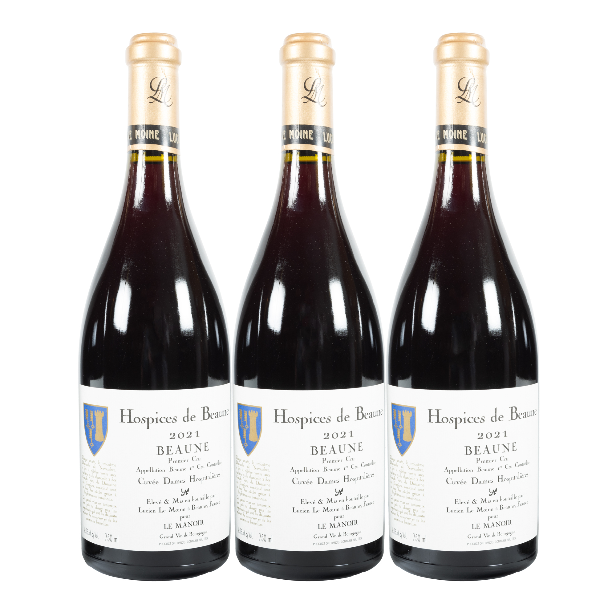 Lucien Le Moine, Beaune 1st Cru Dames Hospitalières, 2021, 3bt x 0,75l
