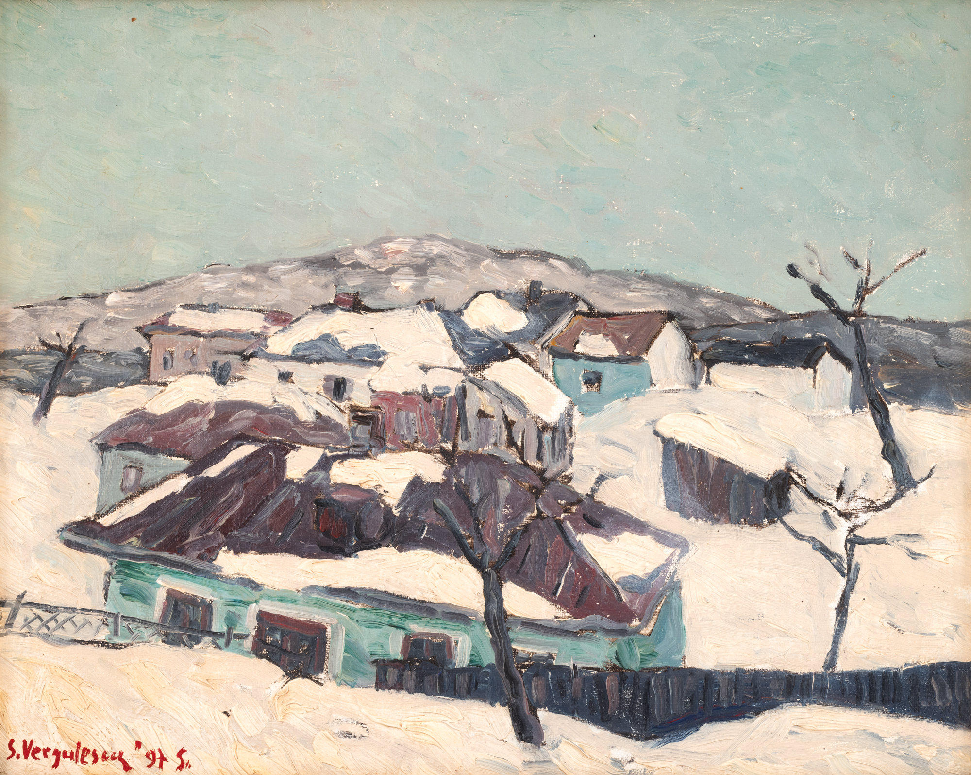 Houses under Snow