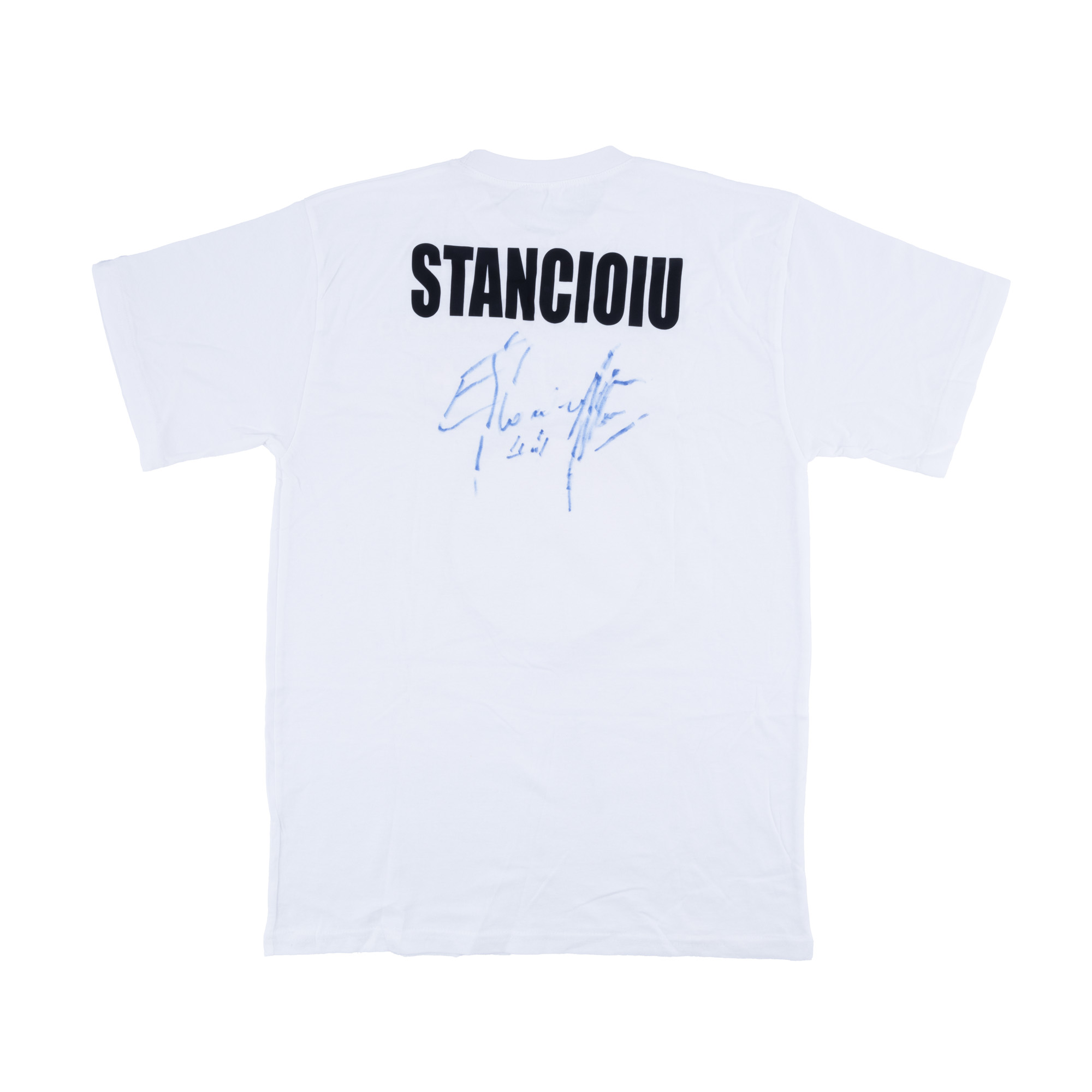 Collectible T-shirt "Score for the Red Cross", with the holographic signature of Eduard Stăncioiu
