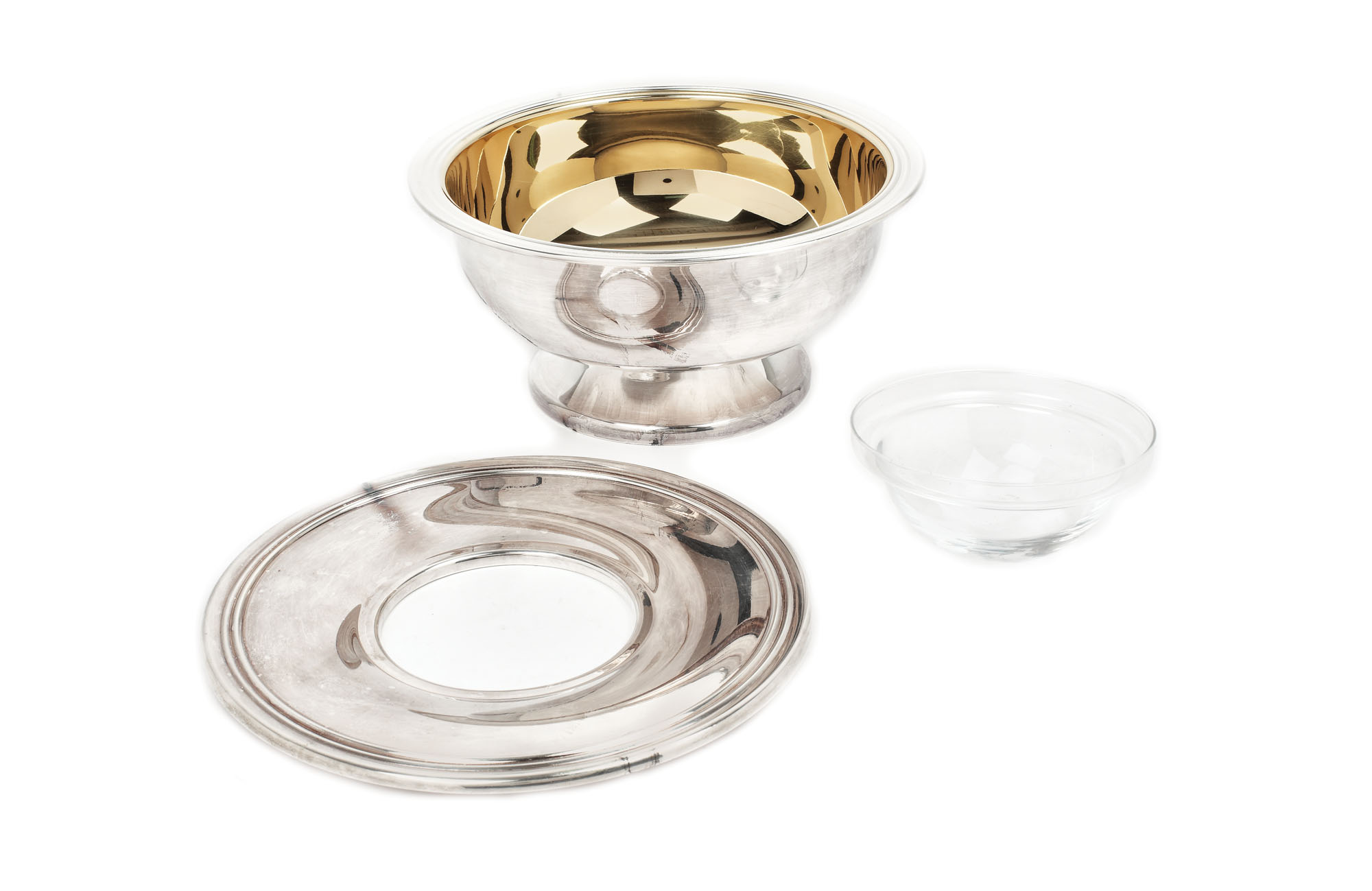Suport Nina Ricci, argintat, pentru caviar