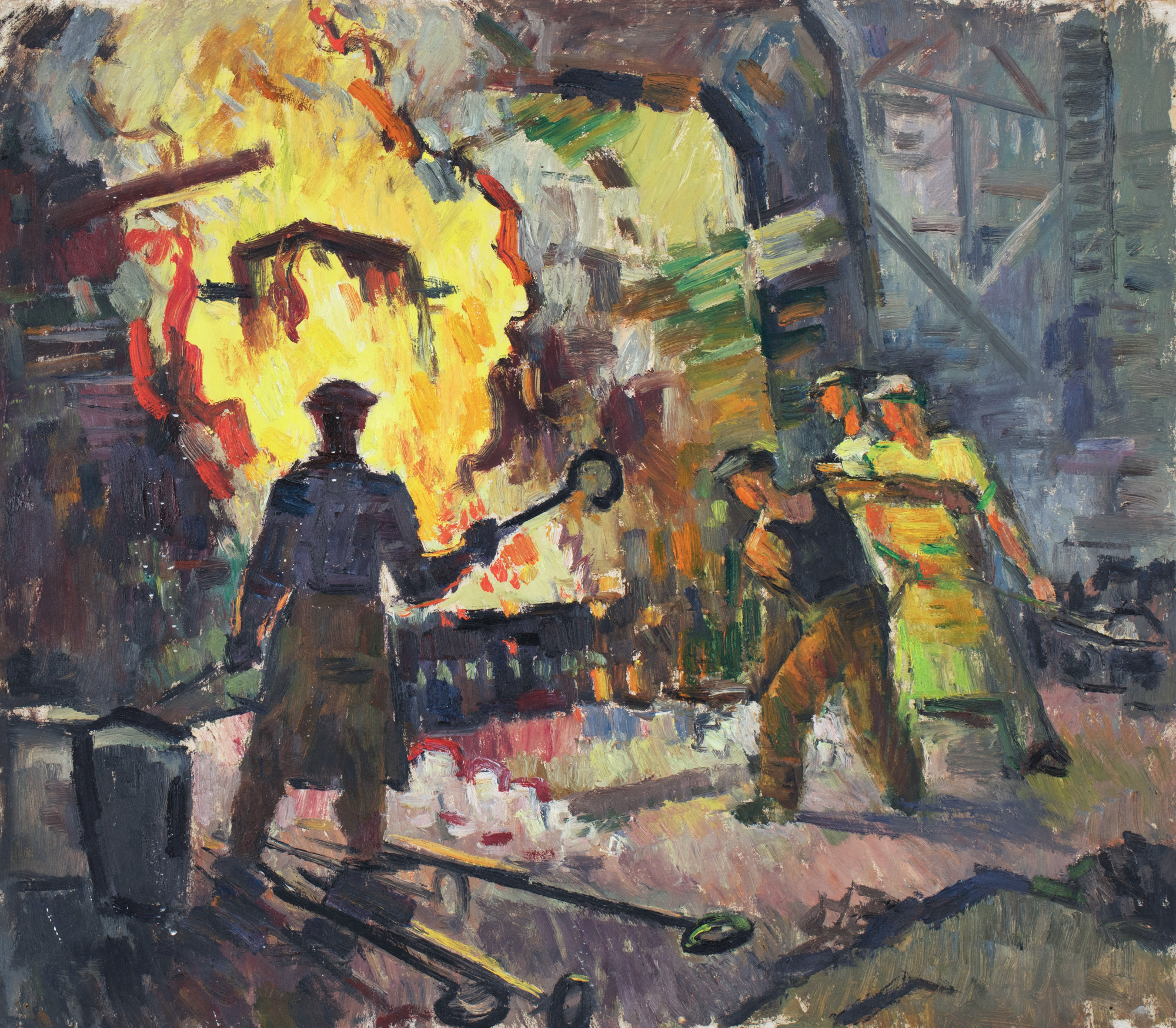 At the Siemens-Martin Furnaces