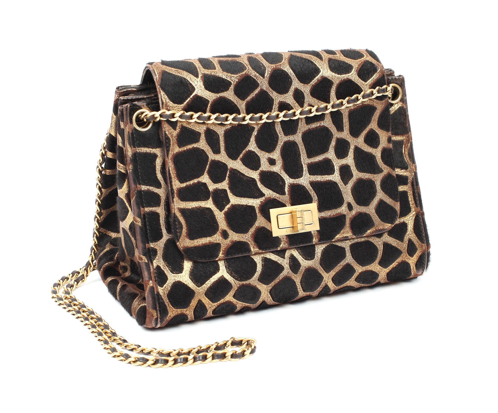 Poșetă Chanel Animal Print, din blană de ponei