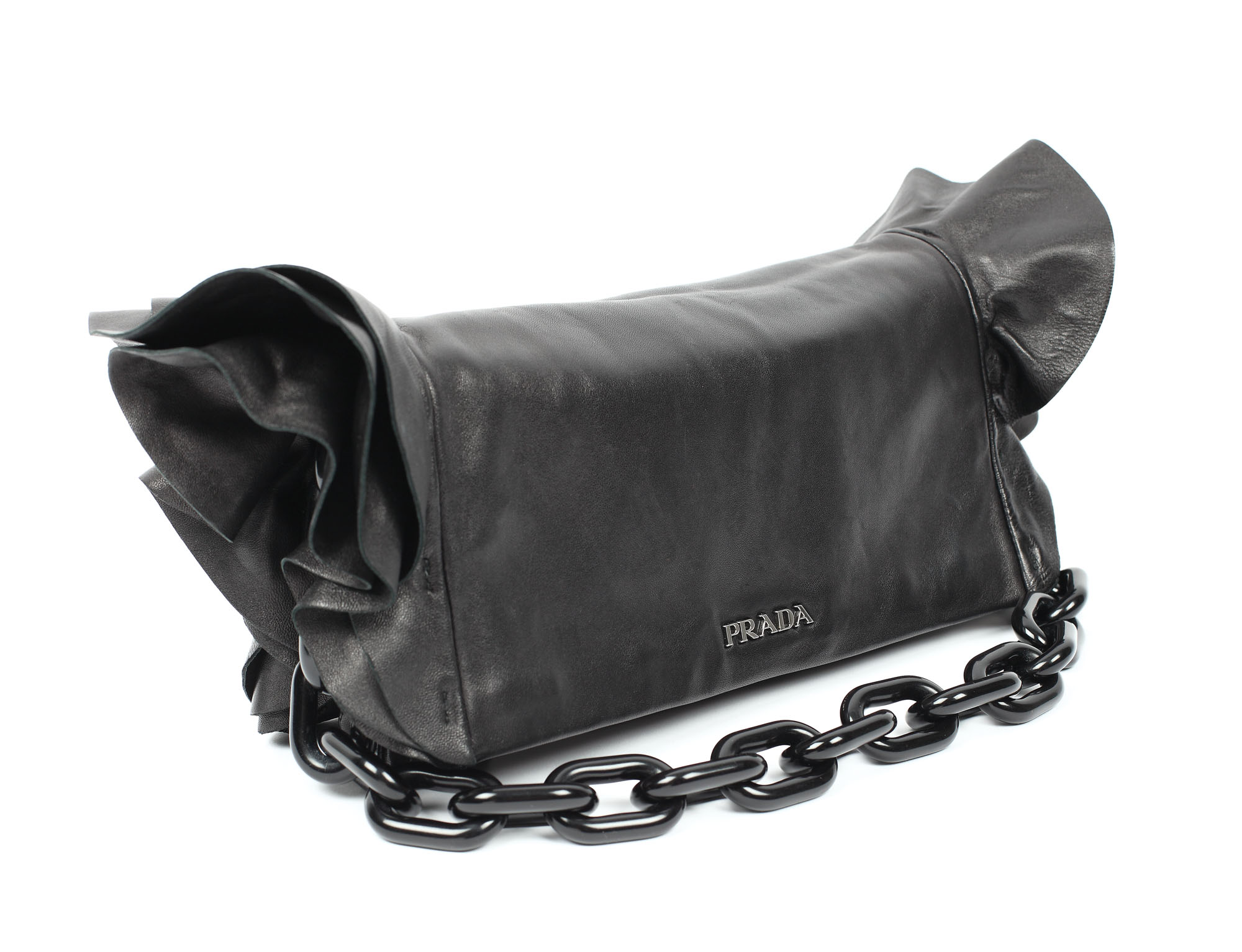 Poșetă Prada, din piele de miel
