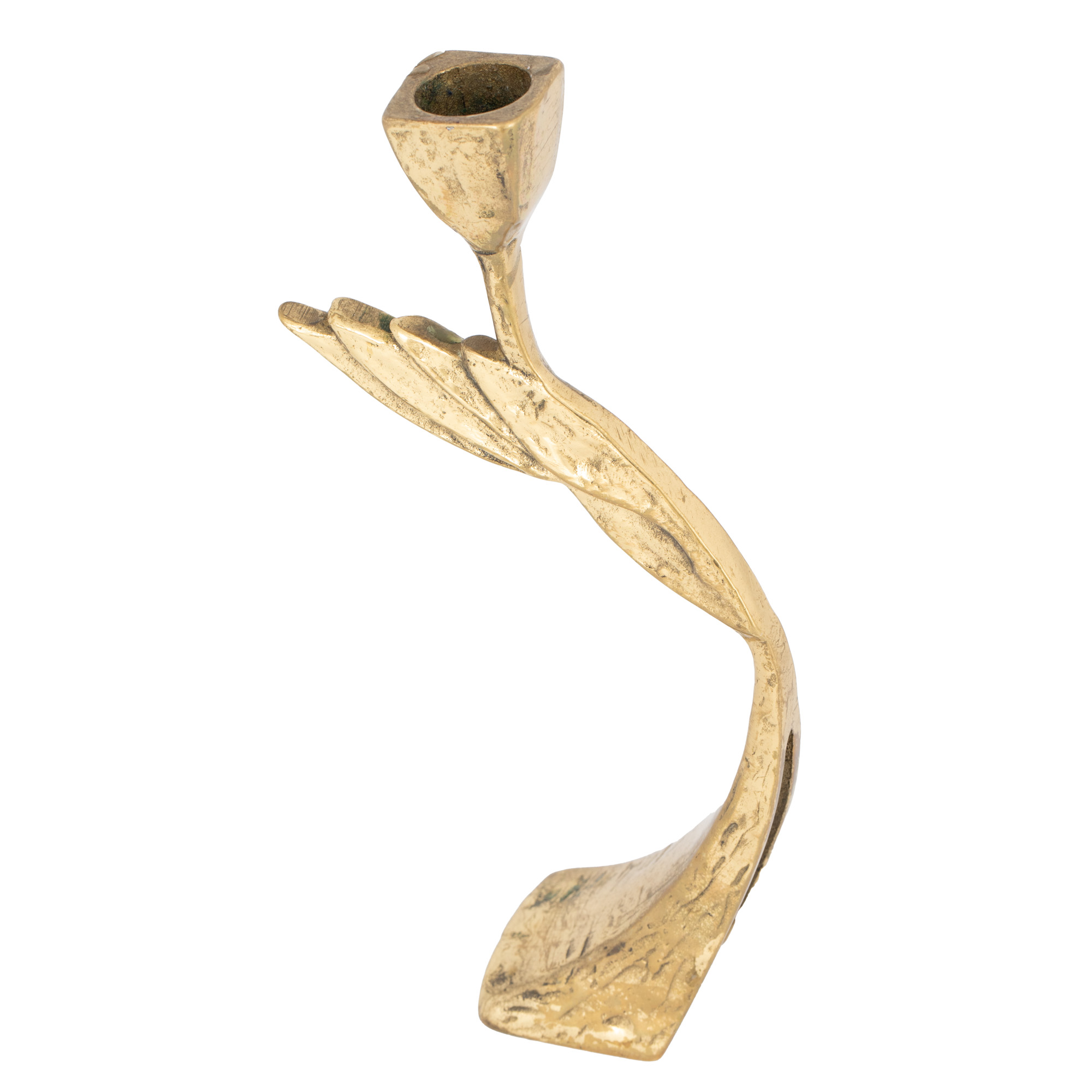 Gilded Bronze Candlestick, design by Fratelli Tonini