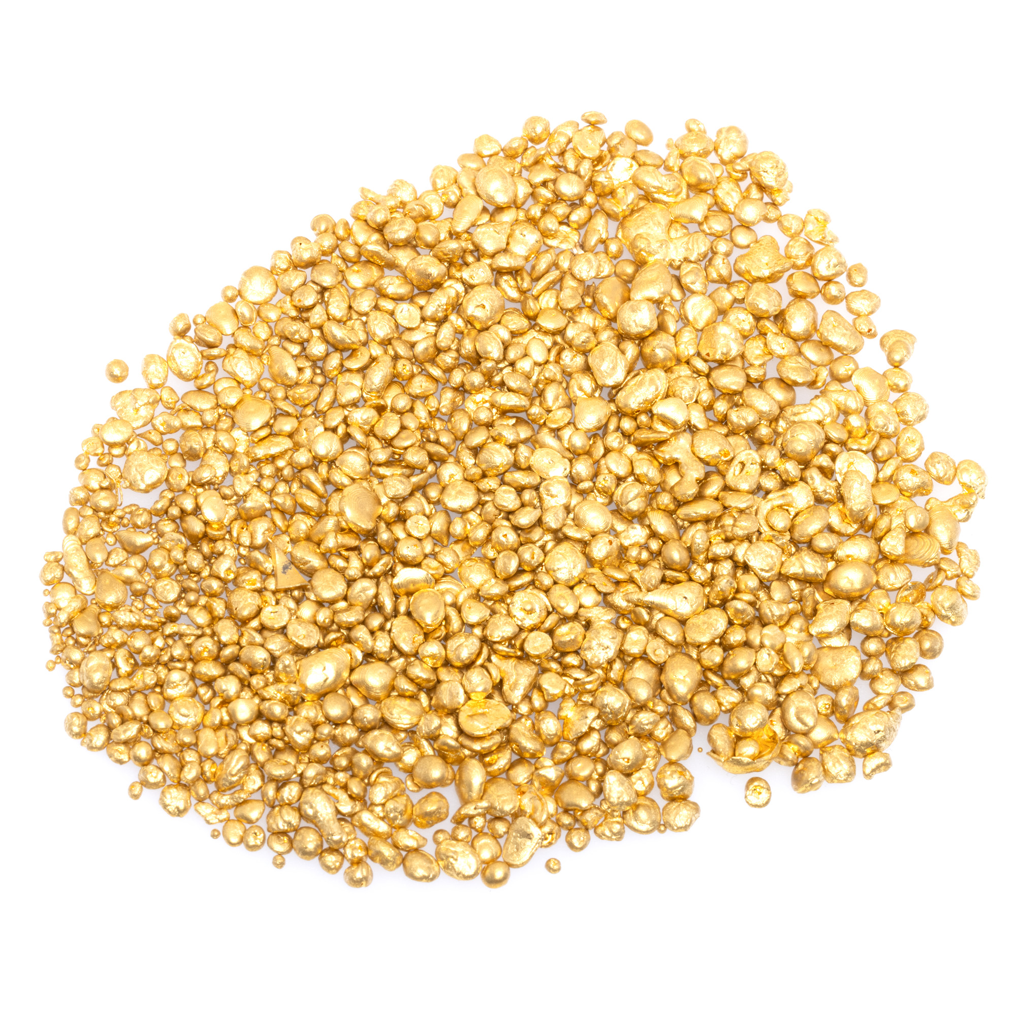 Lot de pepite din aur cu puritate mare (probabil 24K), cca. 295g