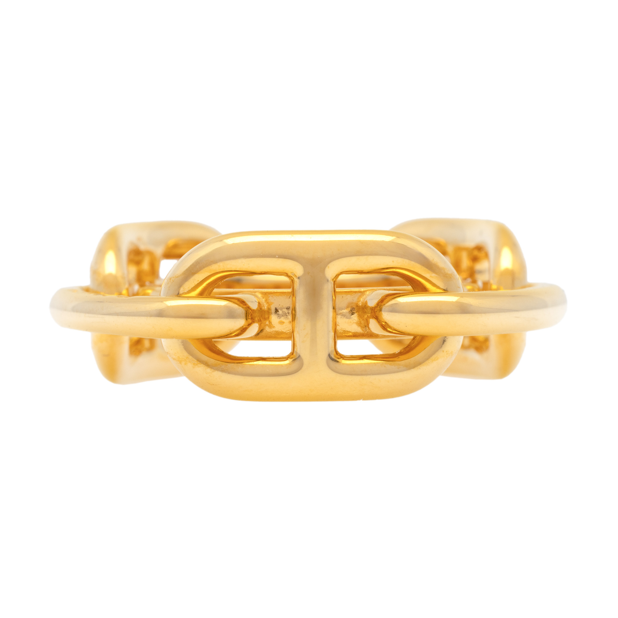 Hermes scarf ring, decorated with a braid, accompanied by the original box