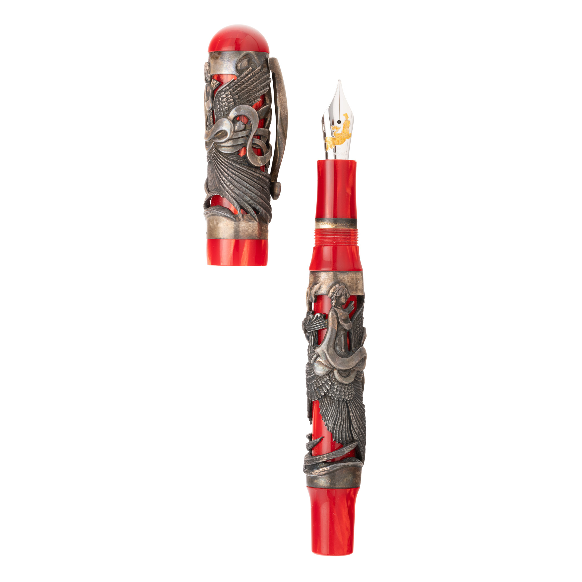 Stilou din argint Montegrappa Eternal Bird