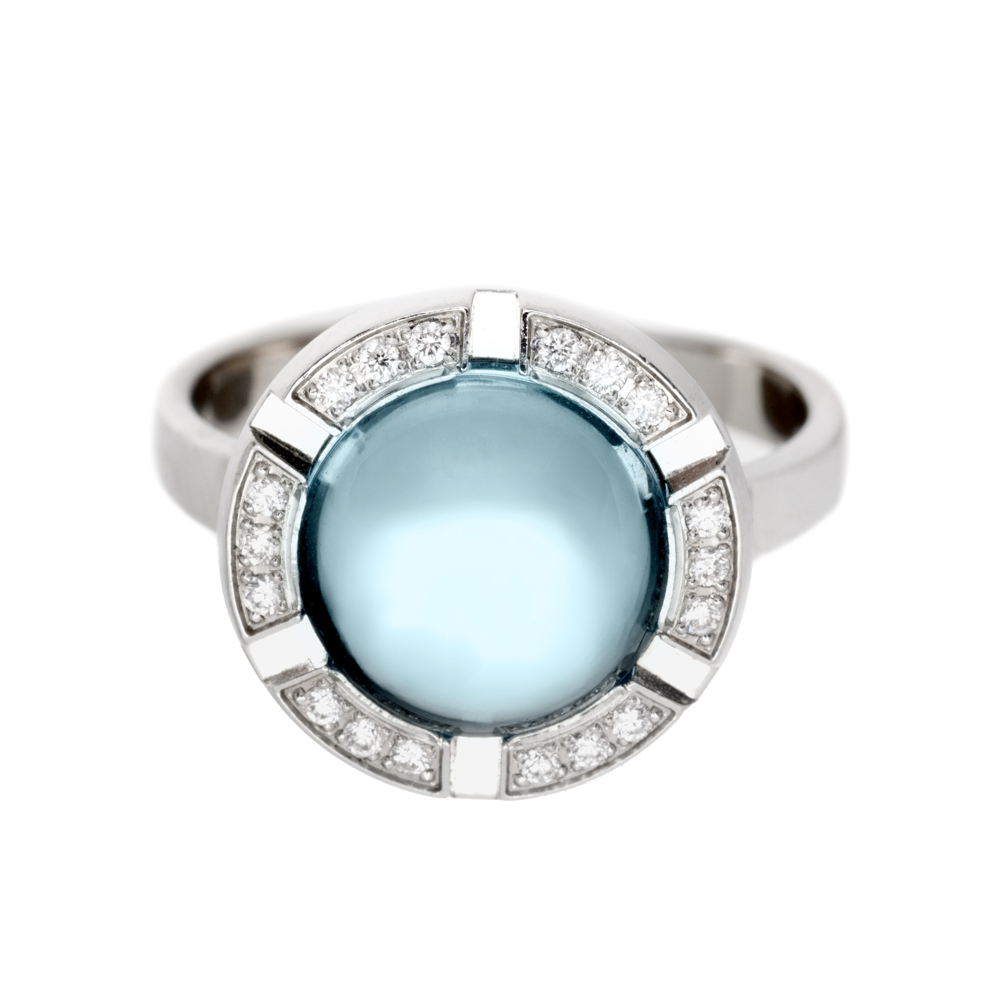 "Class One Cruise" - Chaumet gold ring, decorated with topaz and diamonds