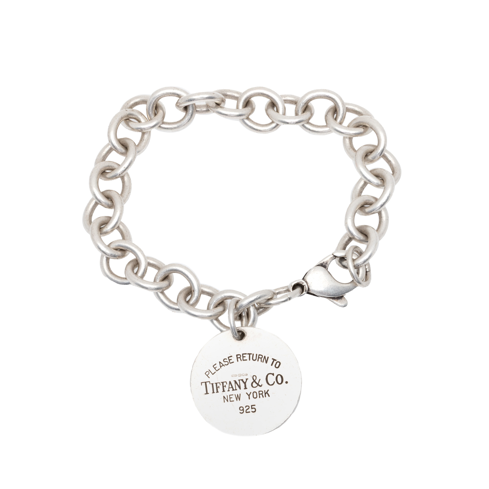 Tiffany & Co. Silver Bracelet, "Please Return To" model