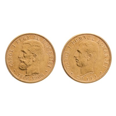Monedă 20 Lei 1906, aur