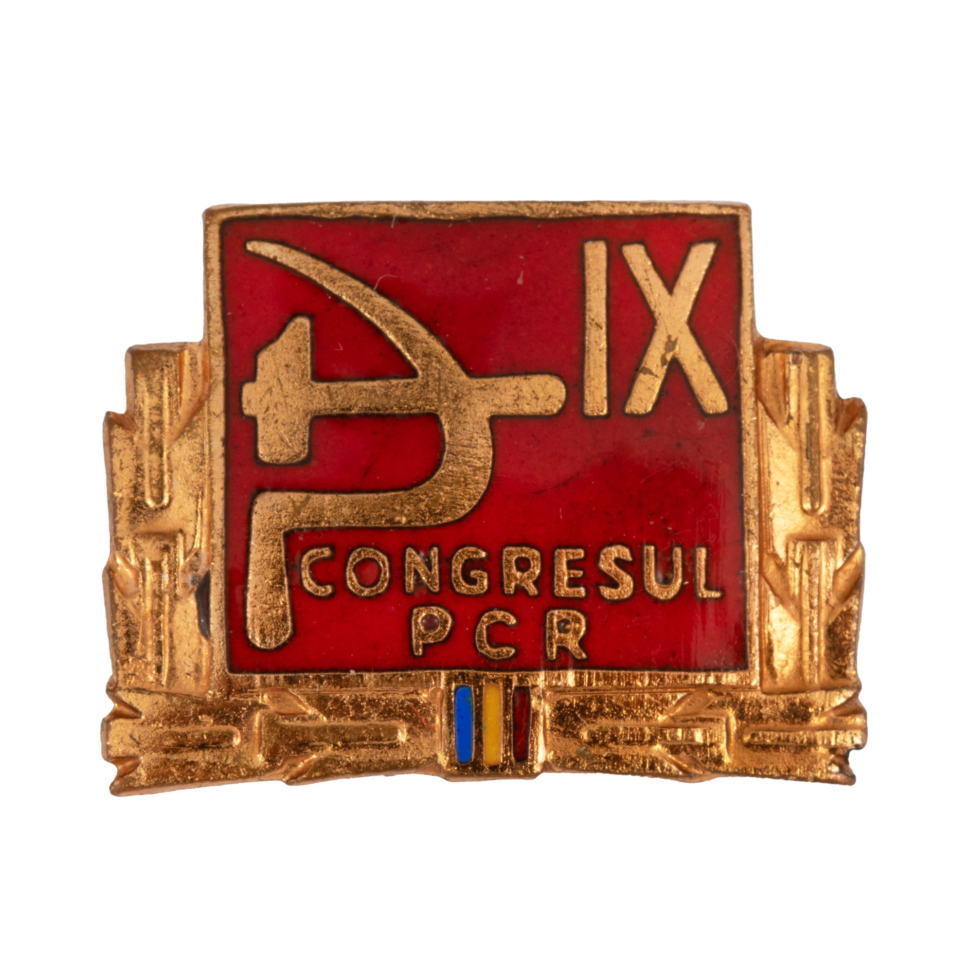 Congresul al IX-lea al Partidului Comunist din România, 1965, insignă de participant