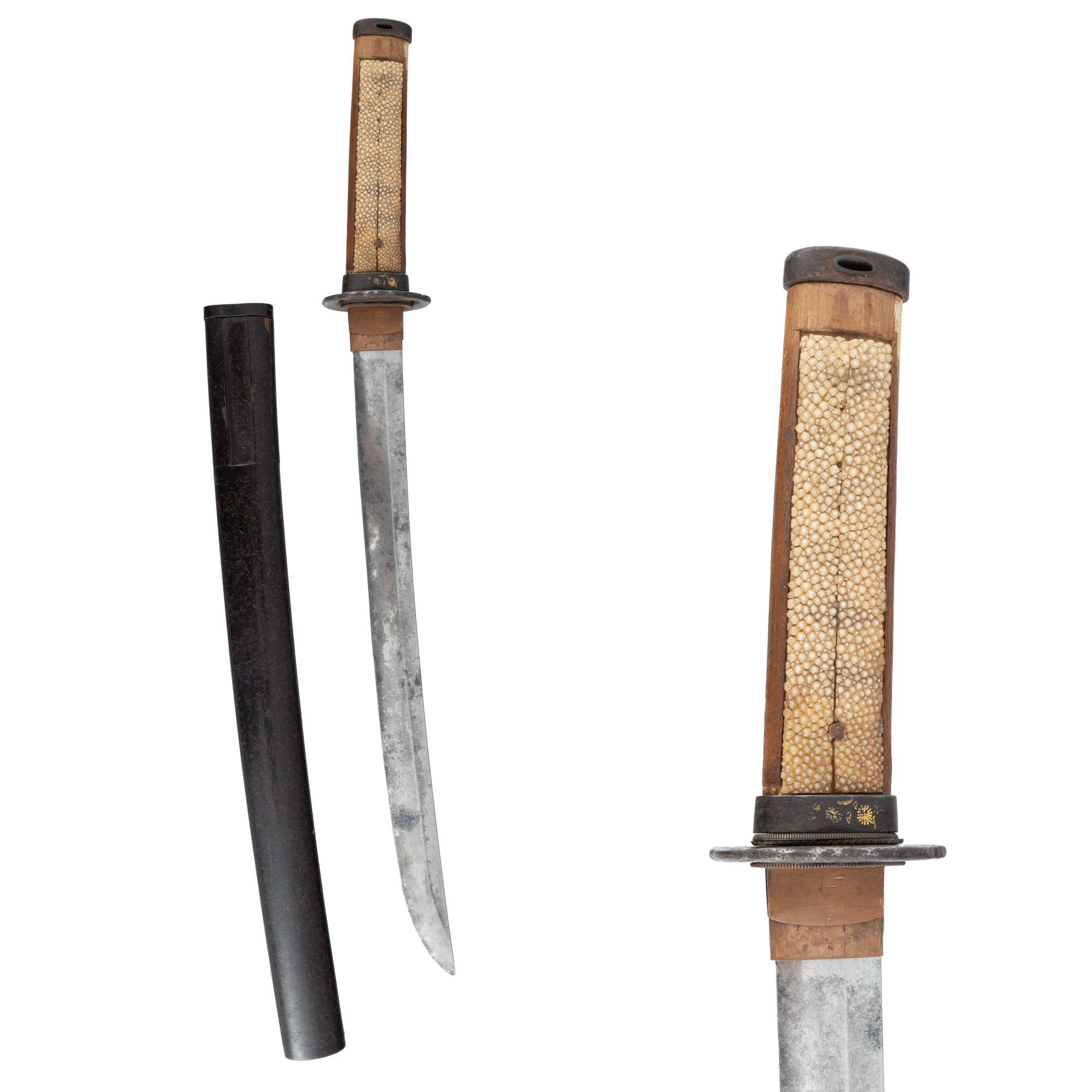Sabie Wakizashi, în koshirae de perioadă Edo, Japonia, posibil perioada Azuchi–Momoyama, cca. 1600