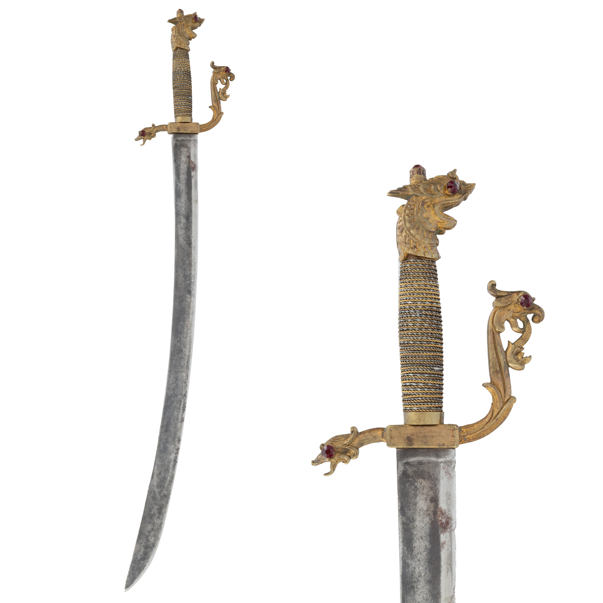 Ceremonial kastane sword, Ceylon (Sri Lanka), beginning of the 20th century